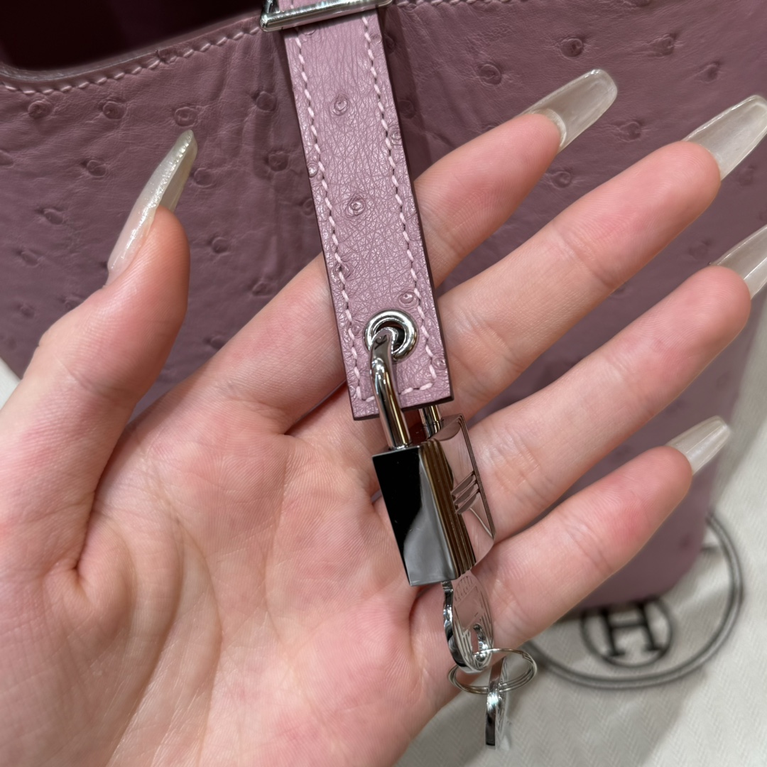 Hermès  Picotin lock 18 Cyclaen KK ostrich imported