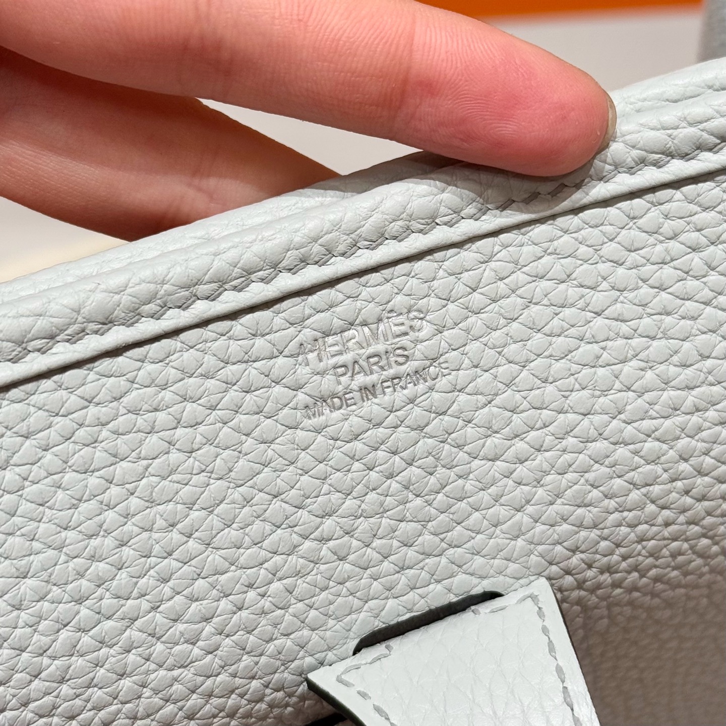 Hermès  Evelyne 29 Blue pale Clemence