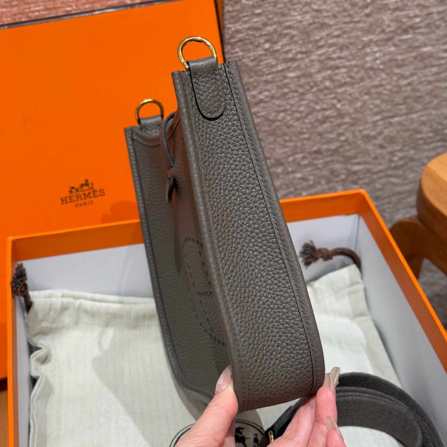 Hermès  Evelyne 16 Gris Etain Clemence