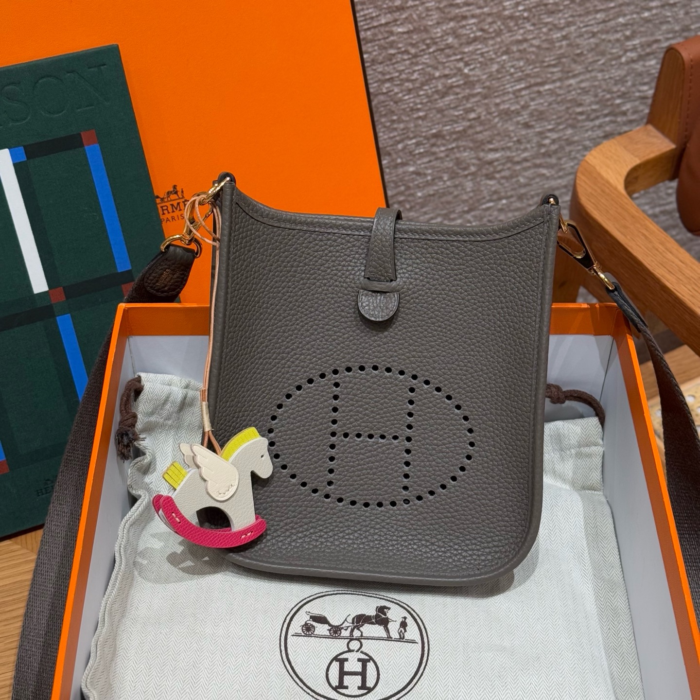 Hermès  Evelyne 16 Gris Etain Clemence
