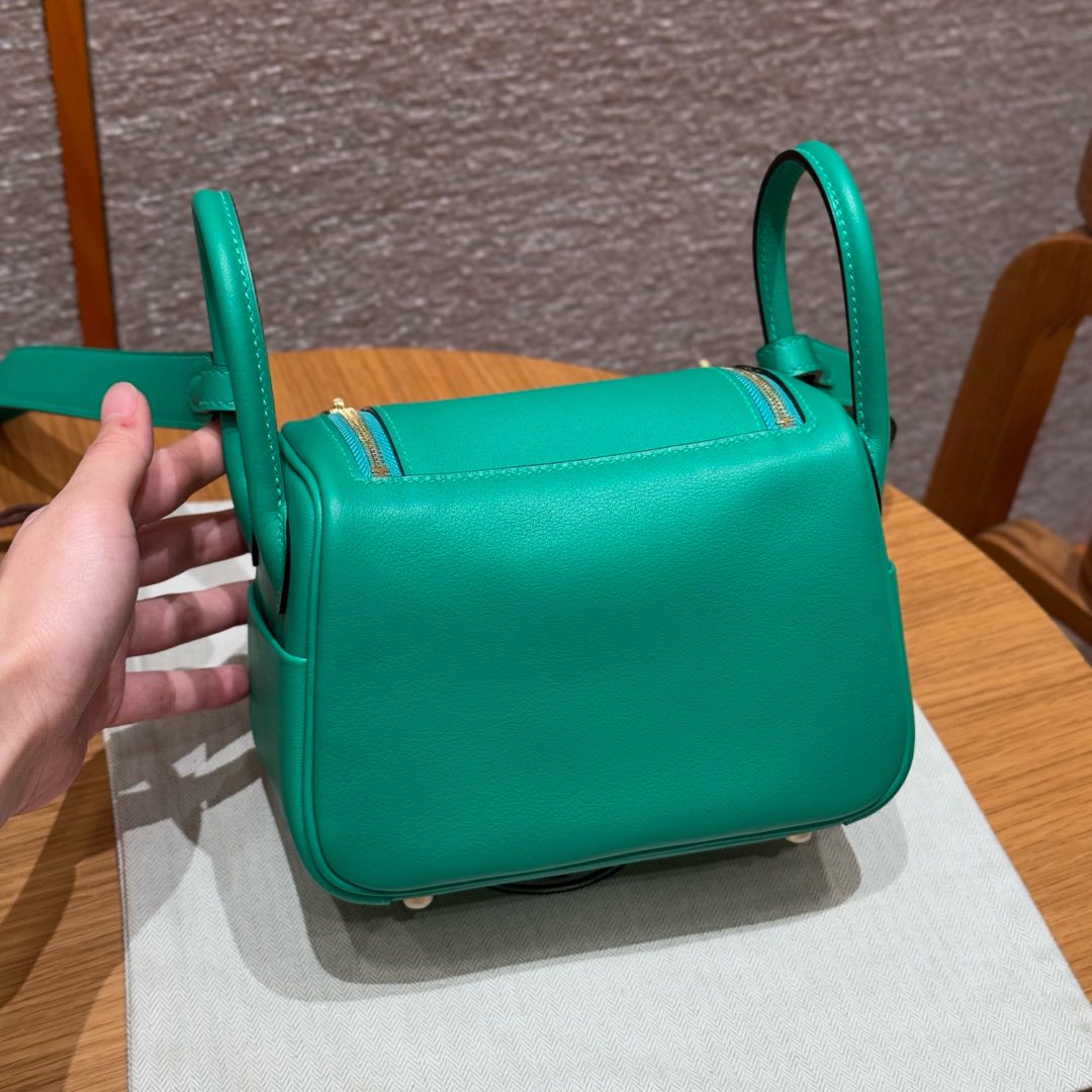 Hermès  Lindy 19  Menthe Swift