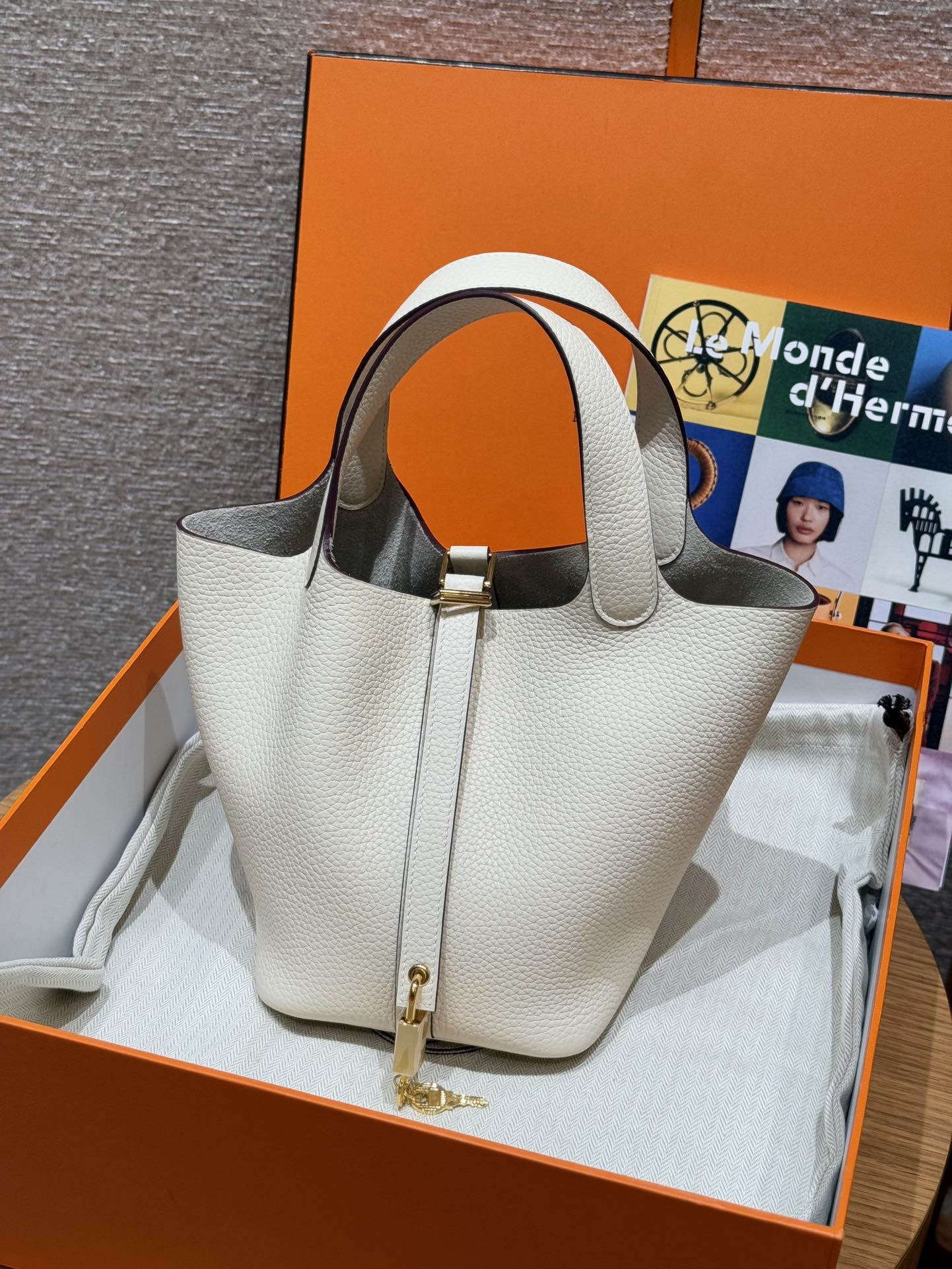 Hermès  Picotin lock 18  Nata Clemence