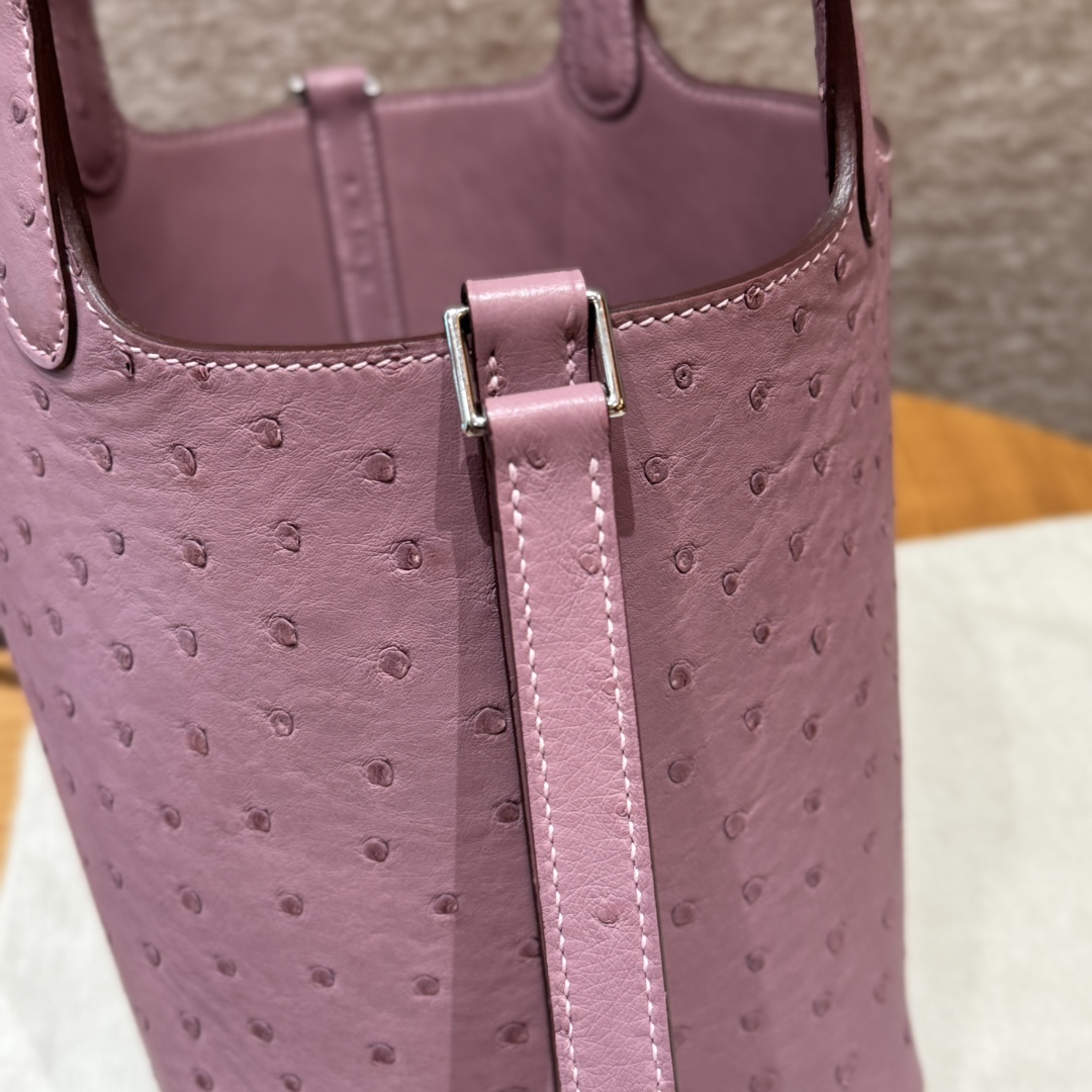 Hermès  Picotin lock 18 Cyclaen KK ostrich imported