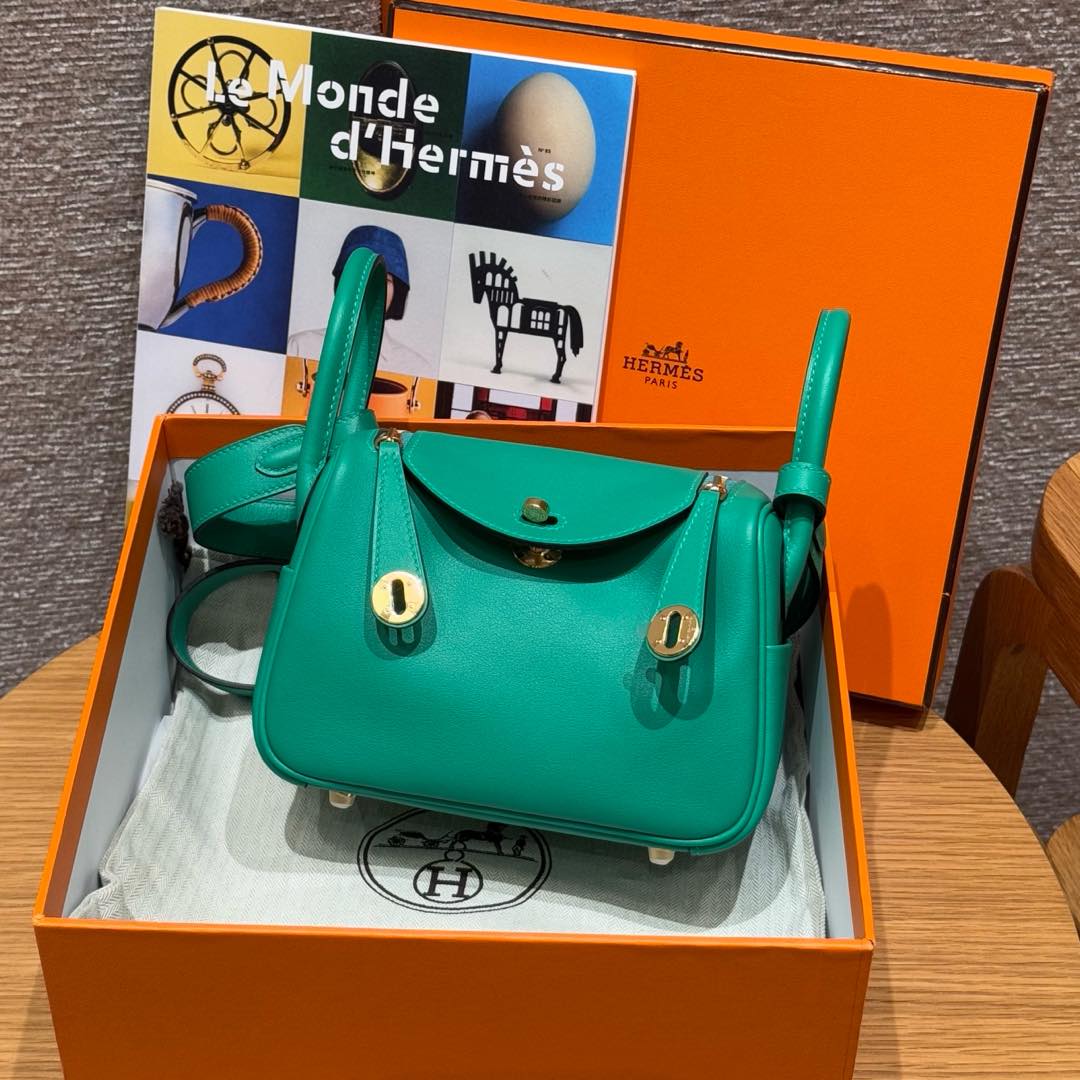 Hermès  Lindy 19  Menthe Swift