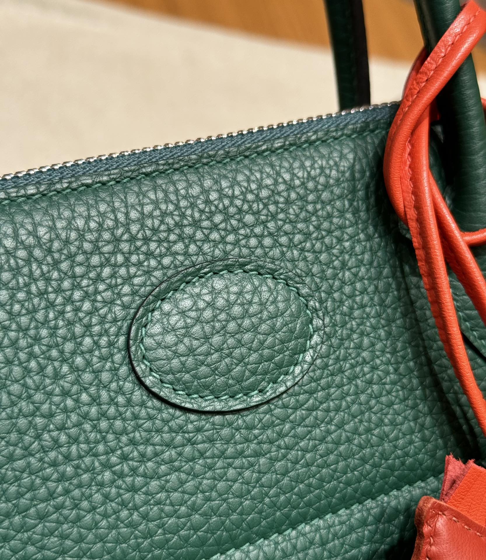 Hermès Bolide 27 Malachite Clemence