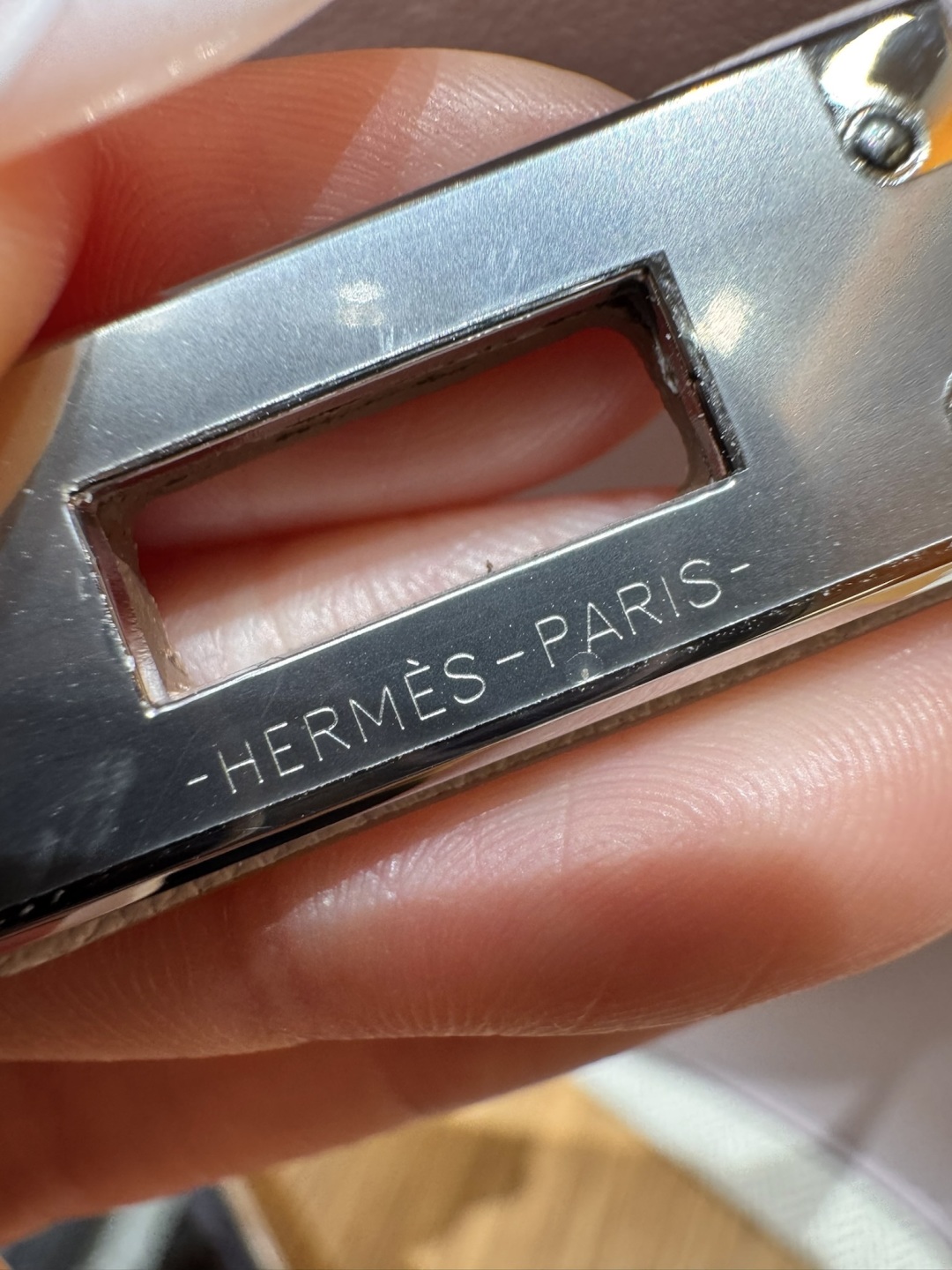 Hermès Kelly danse 22  Mauve pale Swift