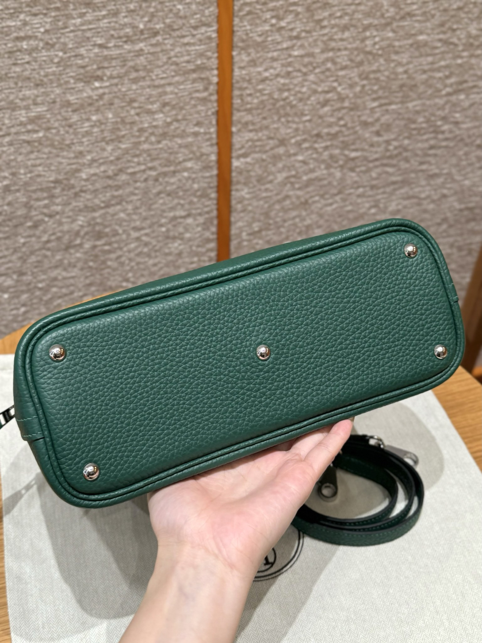 Hermès Bolide 27 Malachite Clemence