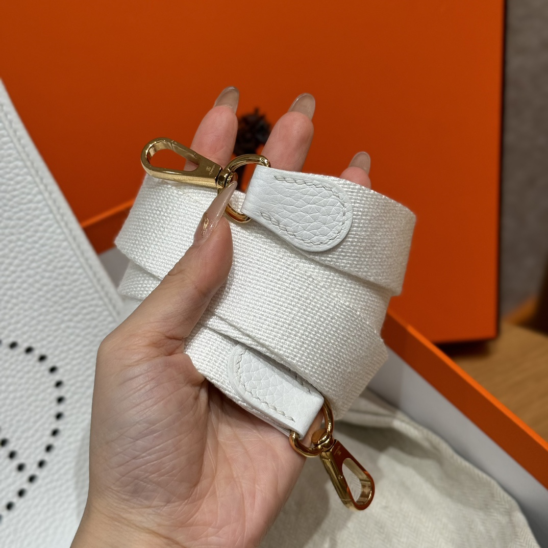 Hermès  Evelyne 16 Blanc Clemence