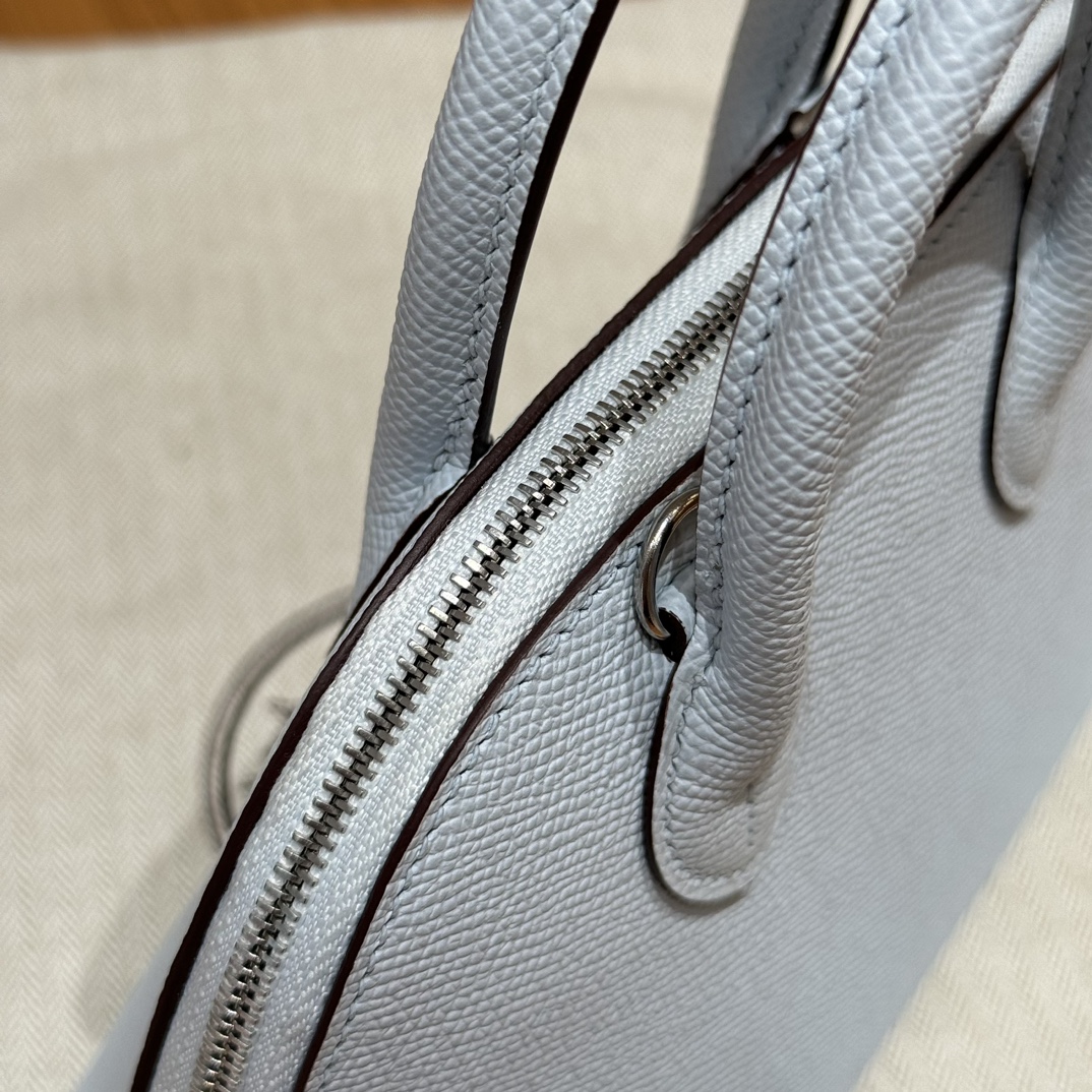 Hermès Bolide 18  Blue Brume Epsom