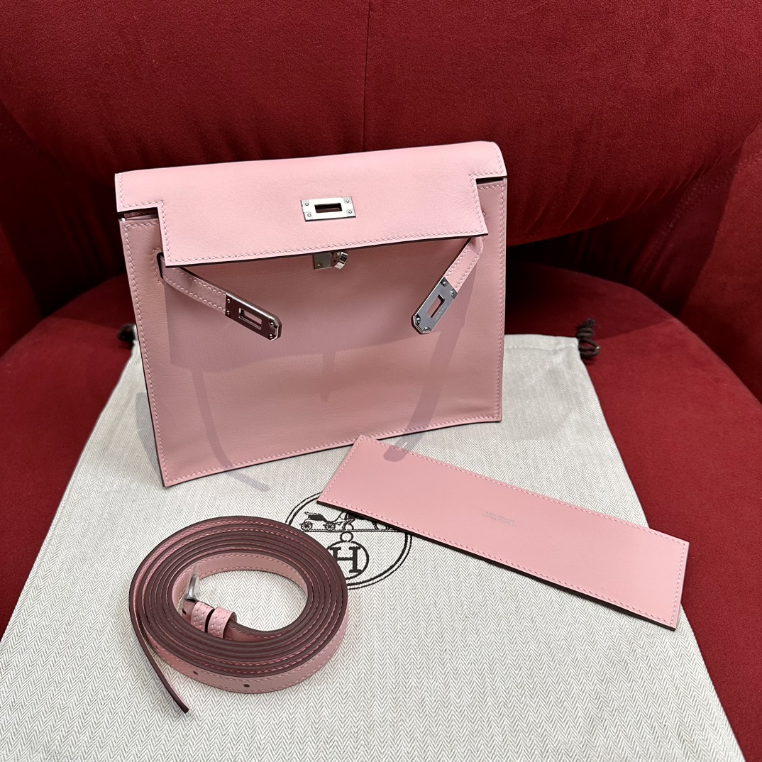 Hermès Kelly danse 22 Pink Evercolor