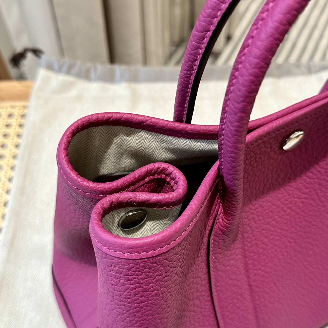 Hermès Garden party 30cm Rose purple Clemence