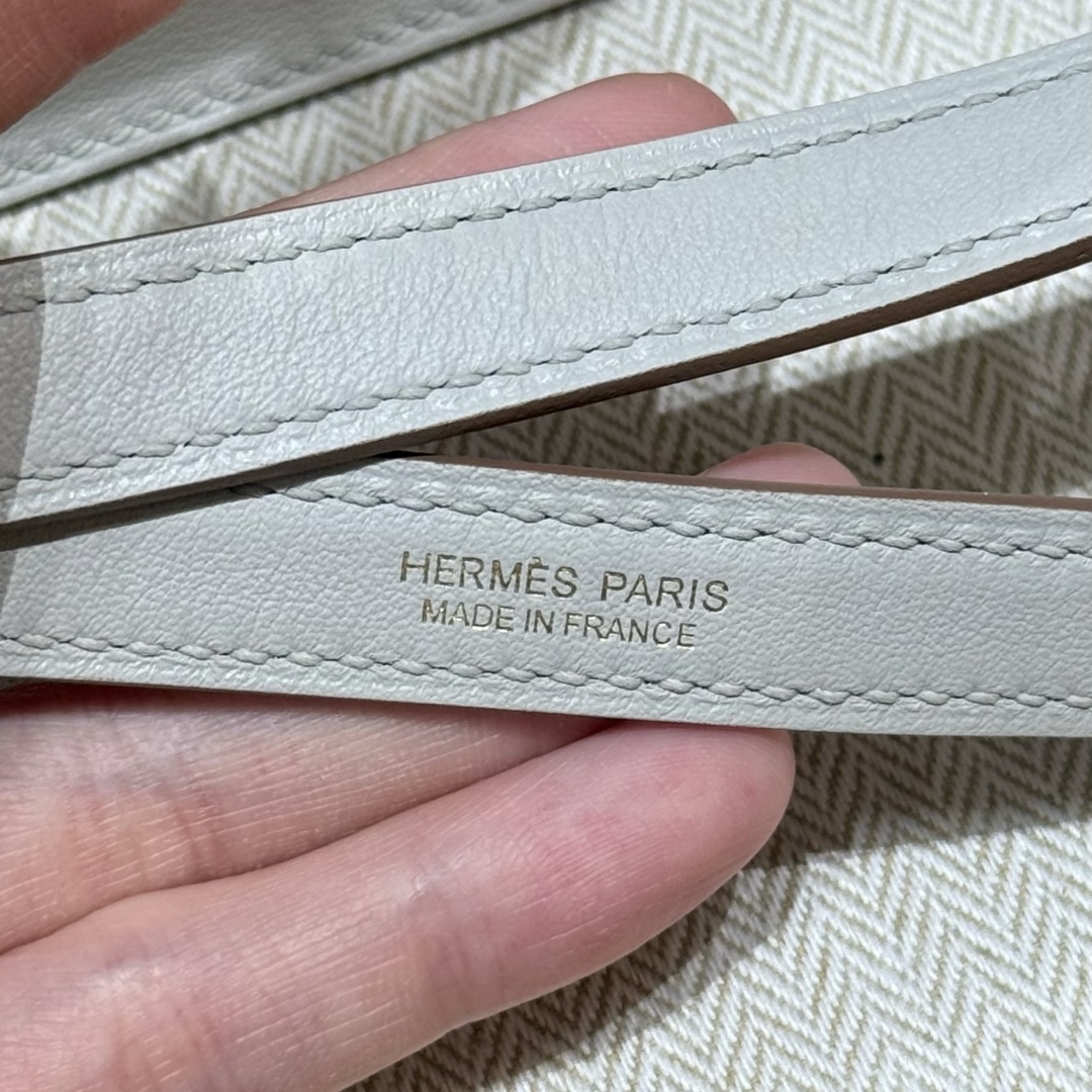 Hermès Kelly danse 22 Pearl Gray Swift