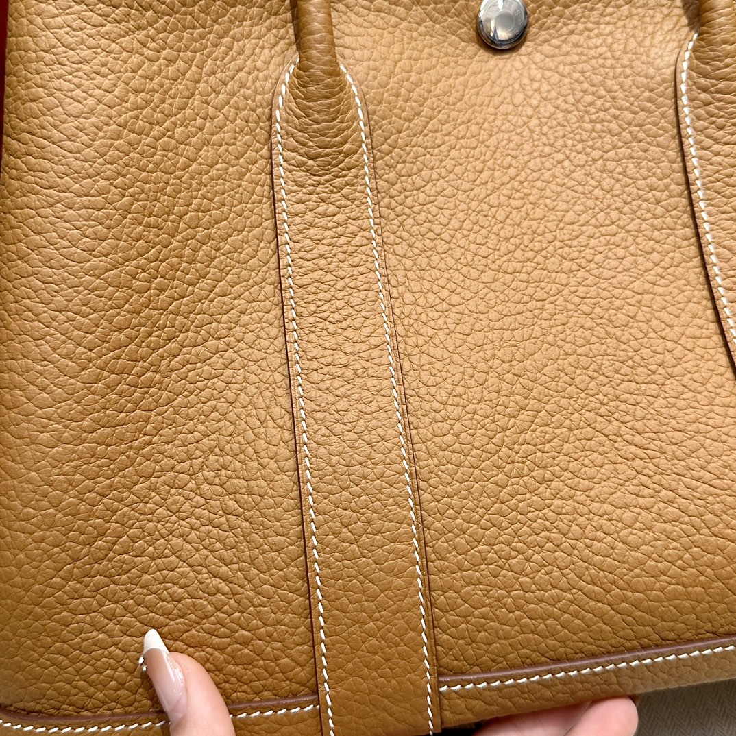 Hermès  Garden party 30  Taffy gold Clemence