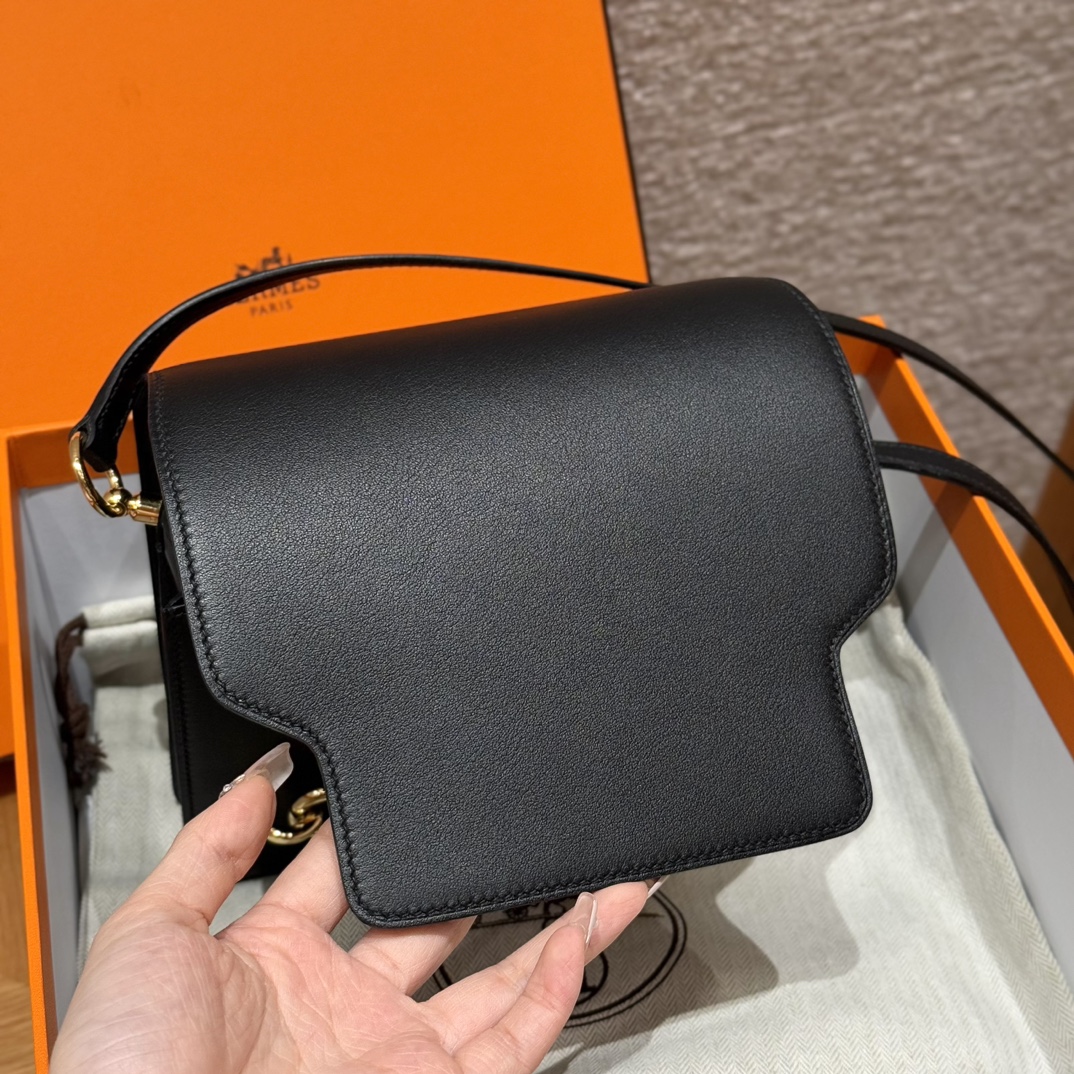 Hermès Roulis 18 Noir Swift