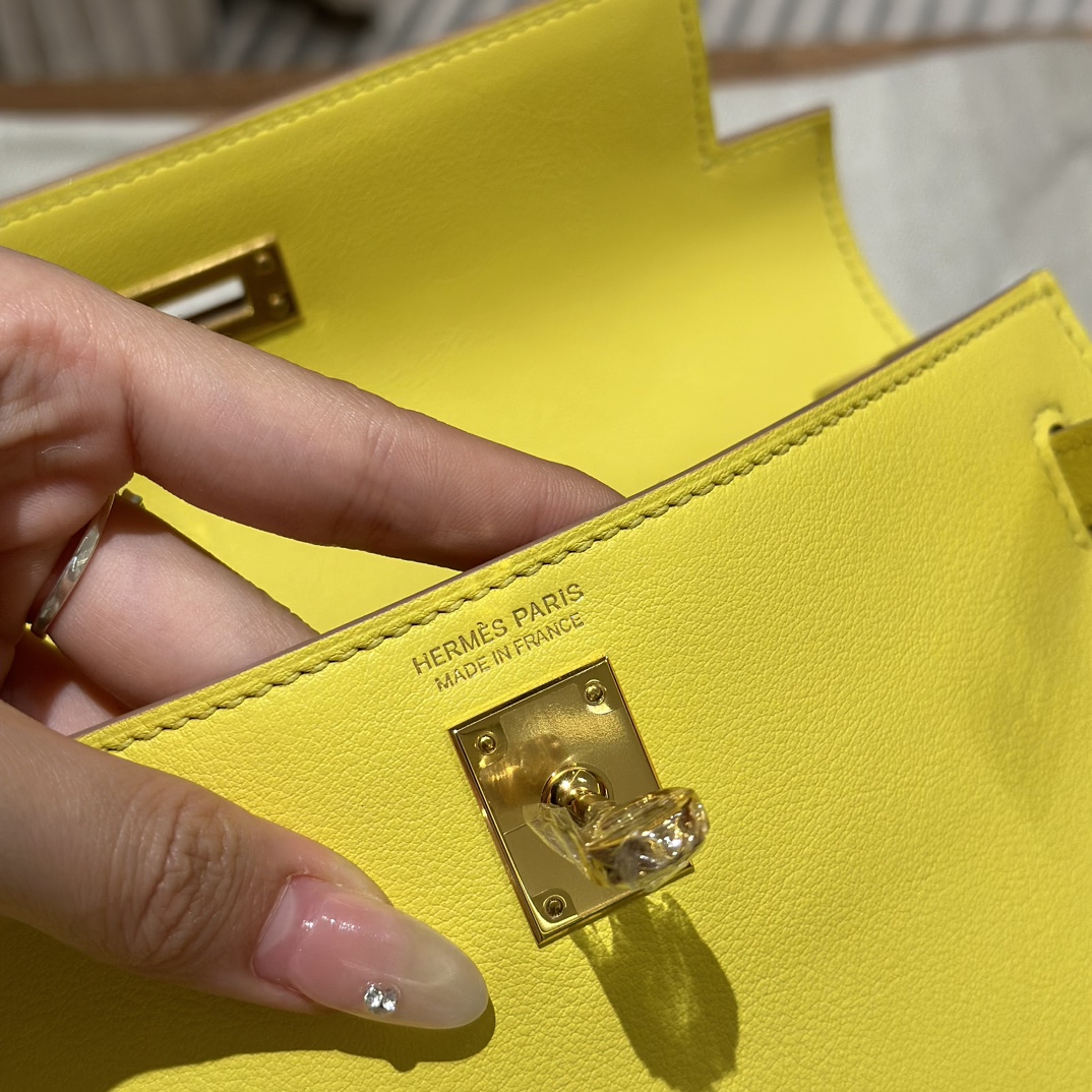 Hermès Kelly danse 22 Lime Swift