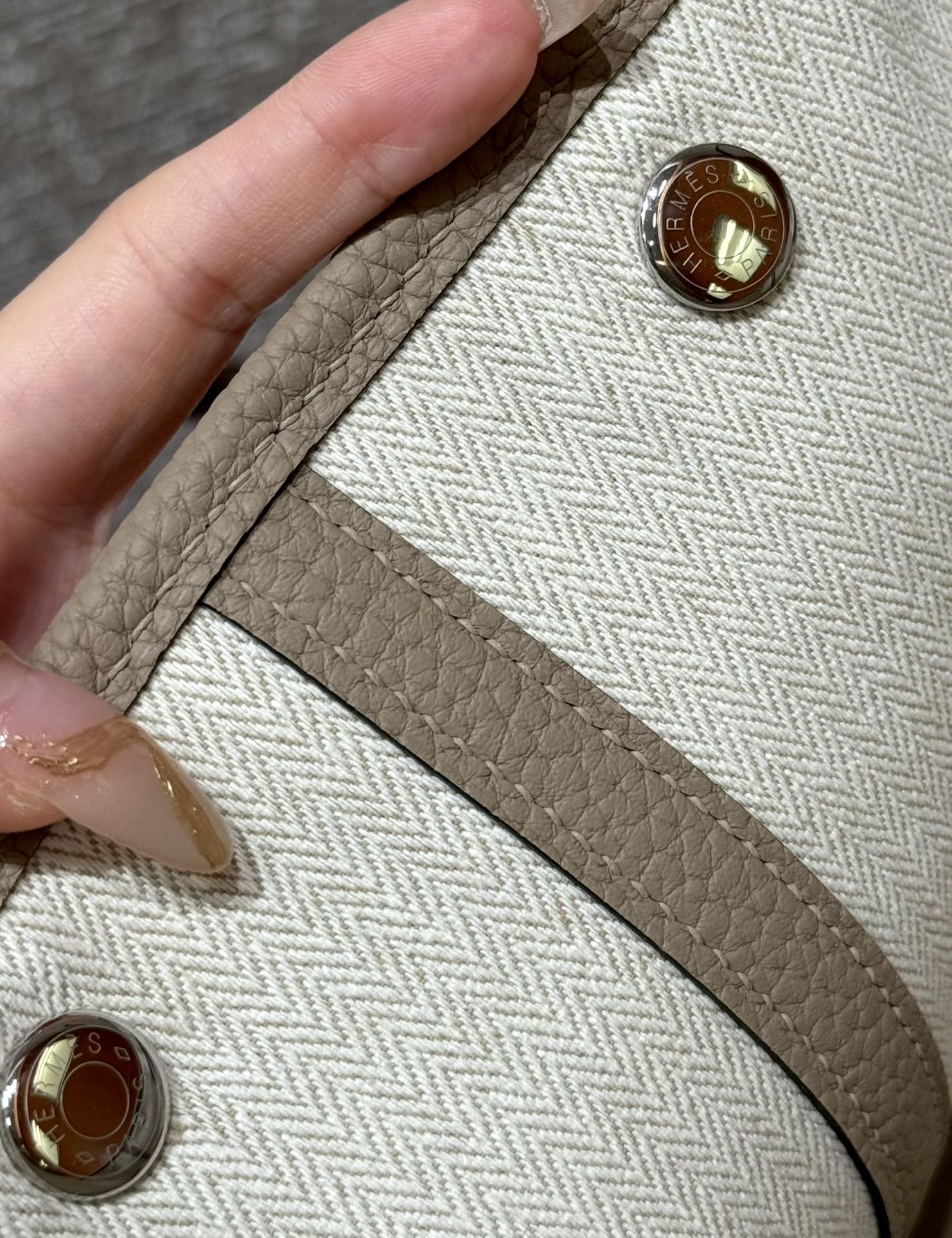 Hermès  Garden party 36 Gris tourtelle Ntogo