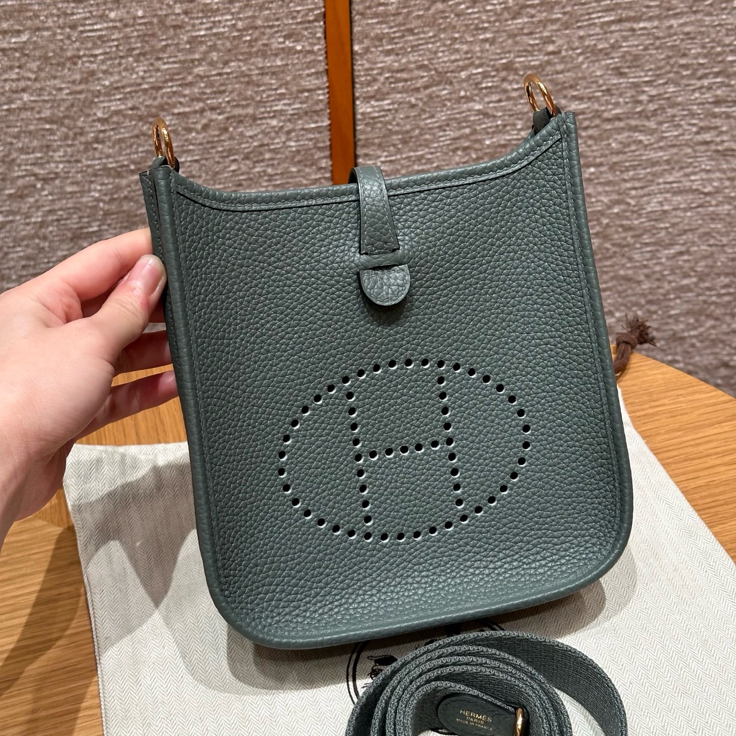 Hermès  Evelyne 16 Vert Amanda  Clemence
