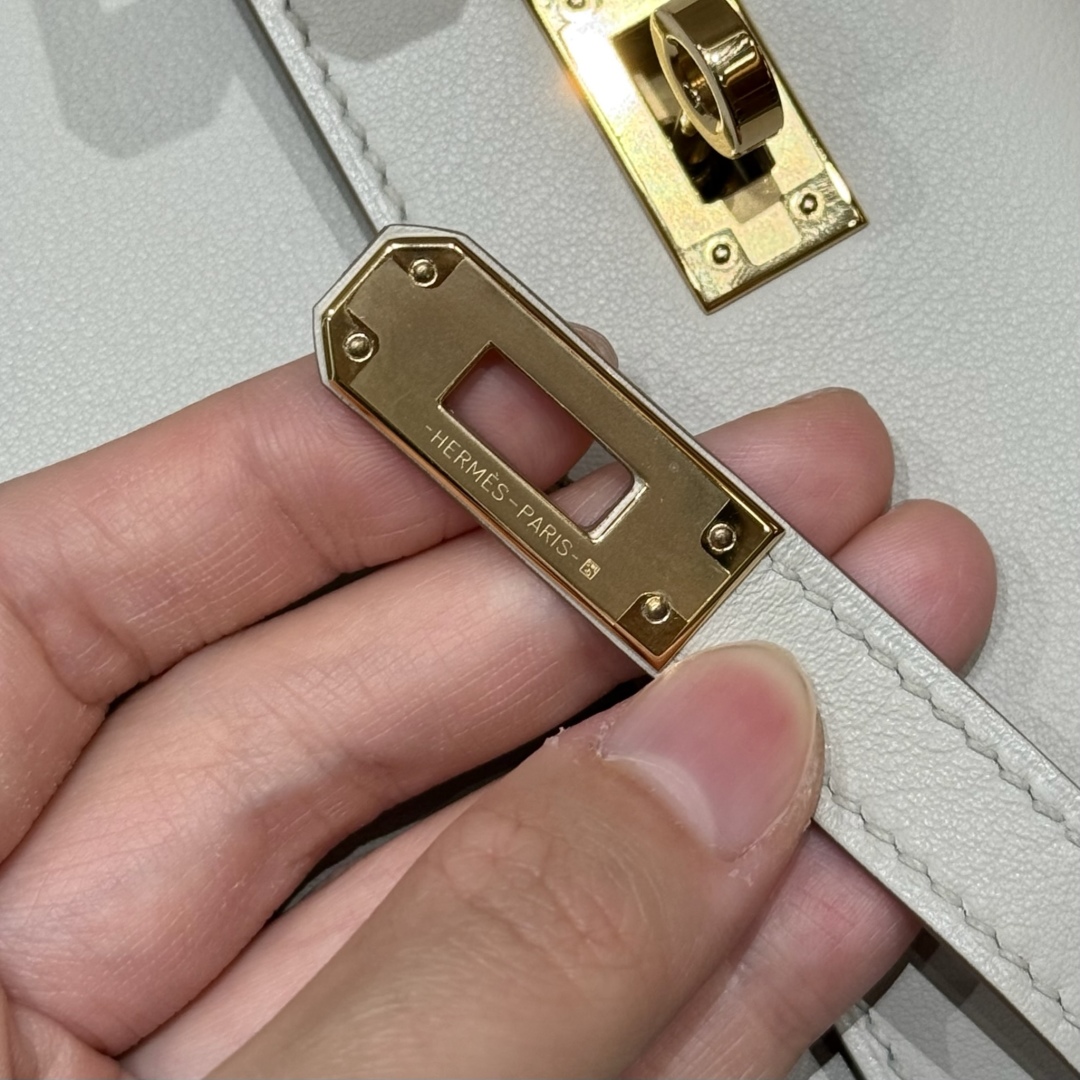 Hermès Kelly danse 22 Pearl Gray Swift