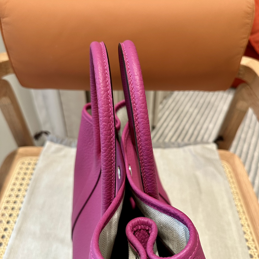 Hermès Garden party 30cm Rose purple Clemence