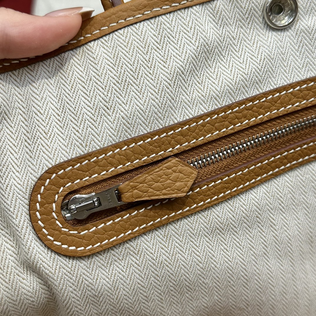 Hermès  Garden party 30  Taffy gold Clemence