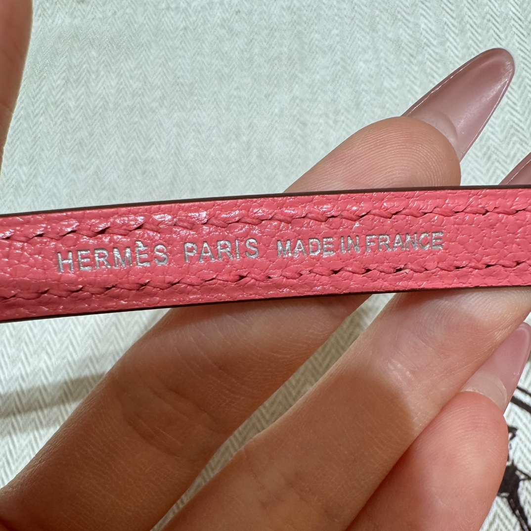 Hermès Bolide 21 Rose azalee Chever