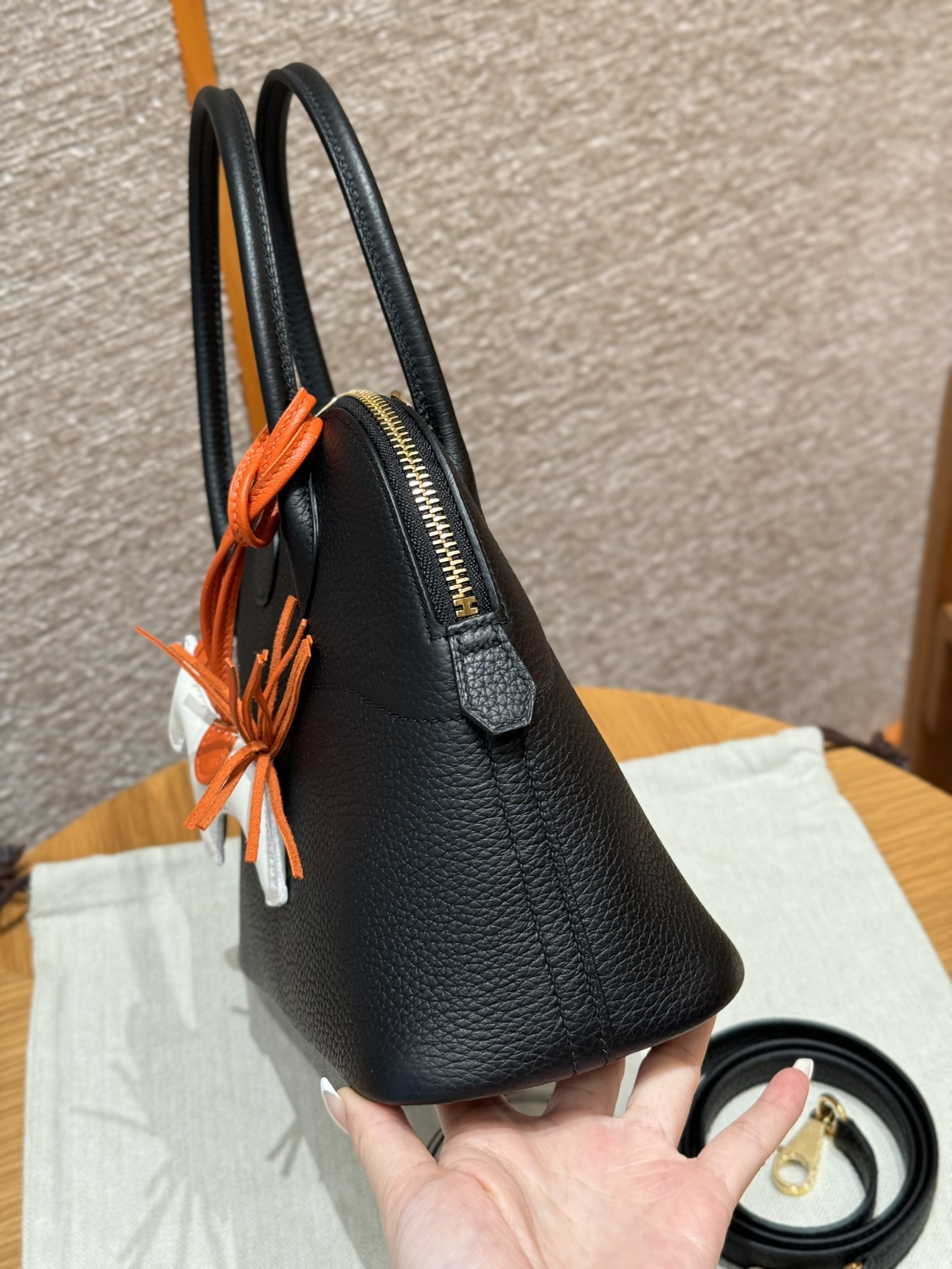 Hermès Bolide 27  Noir Clemence