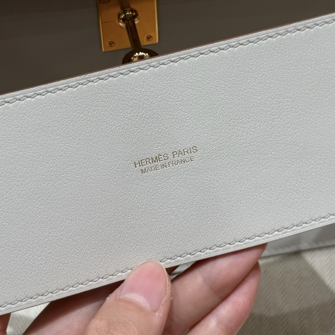Hermès Kelly danse 22 Pearl Gray Swift