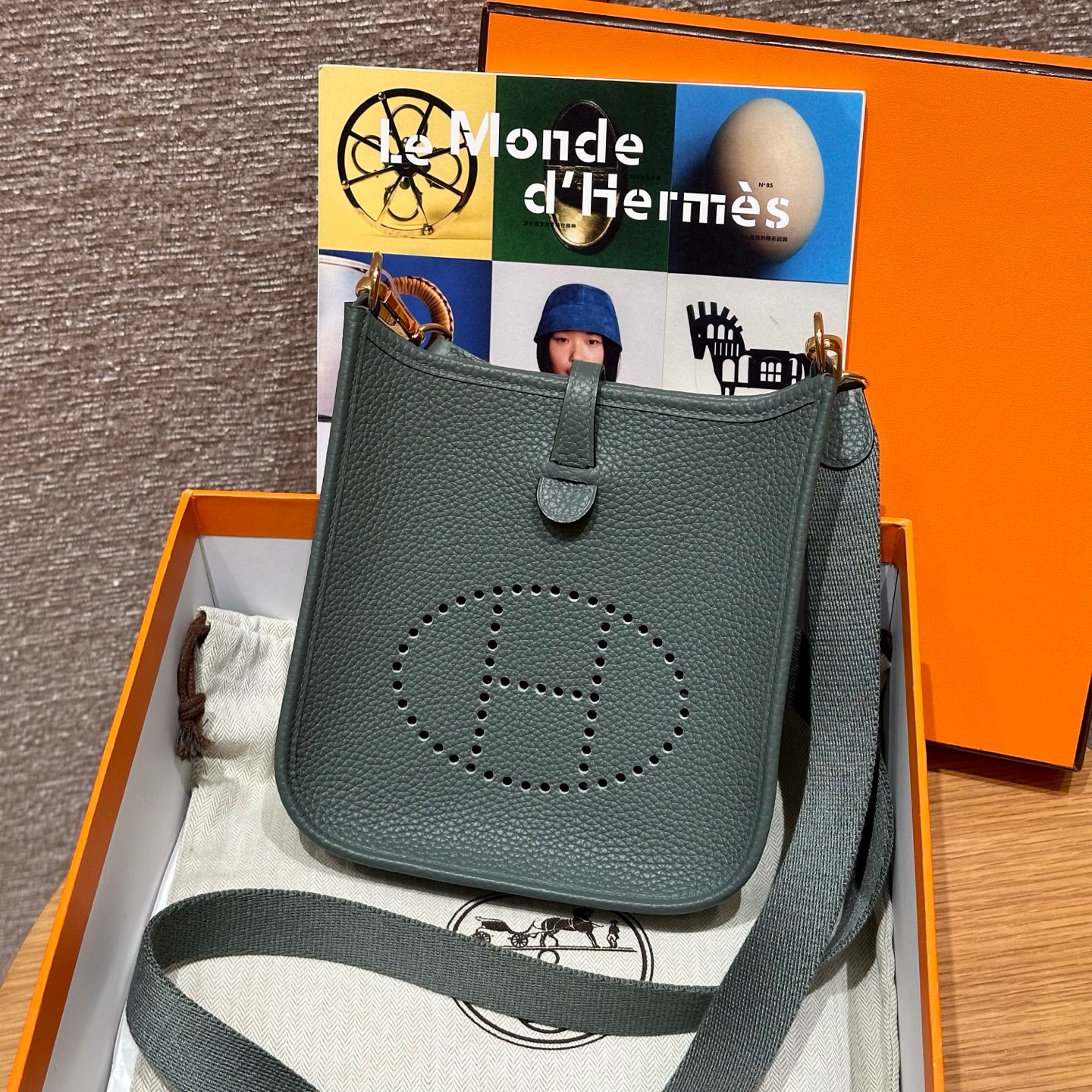 Hermès  Evelyne 16 Vert Amanda  Clemence