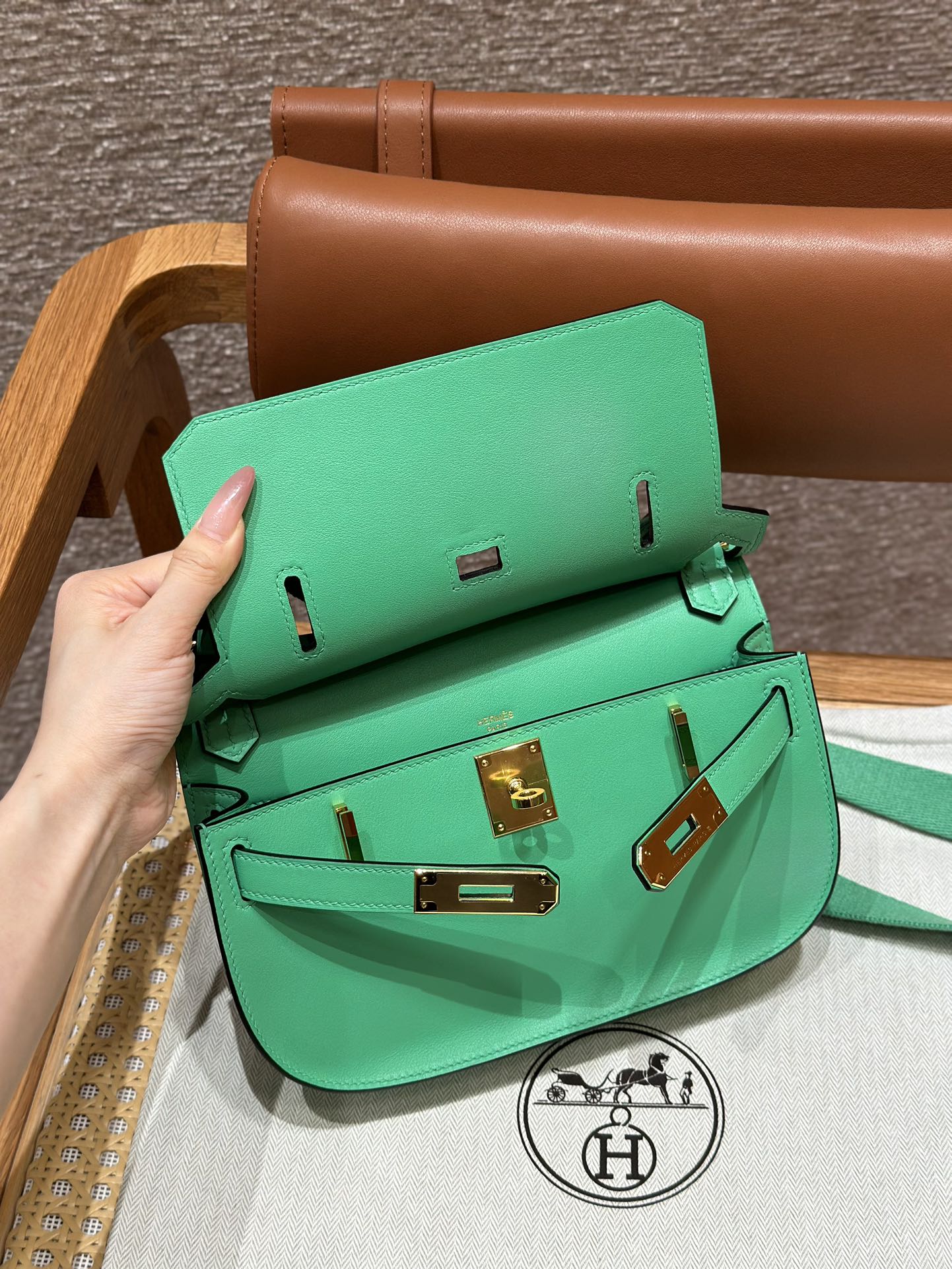 Hermès  Jypsiere 23 Vert comics Swift