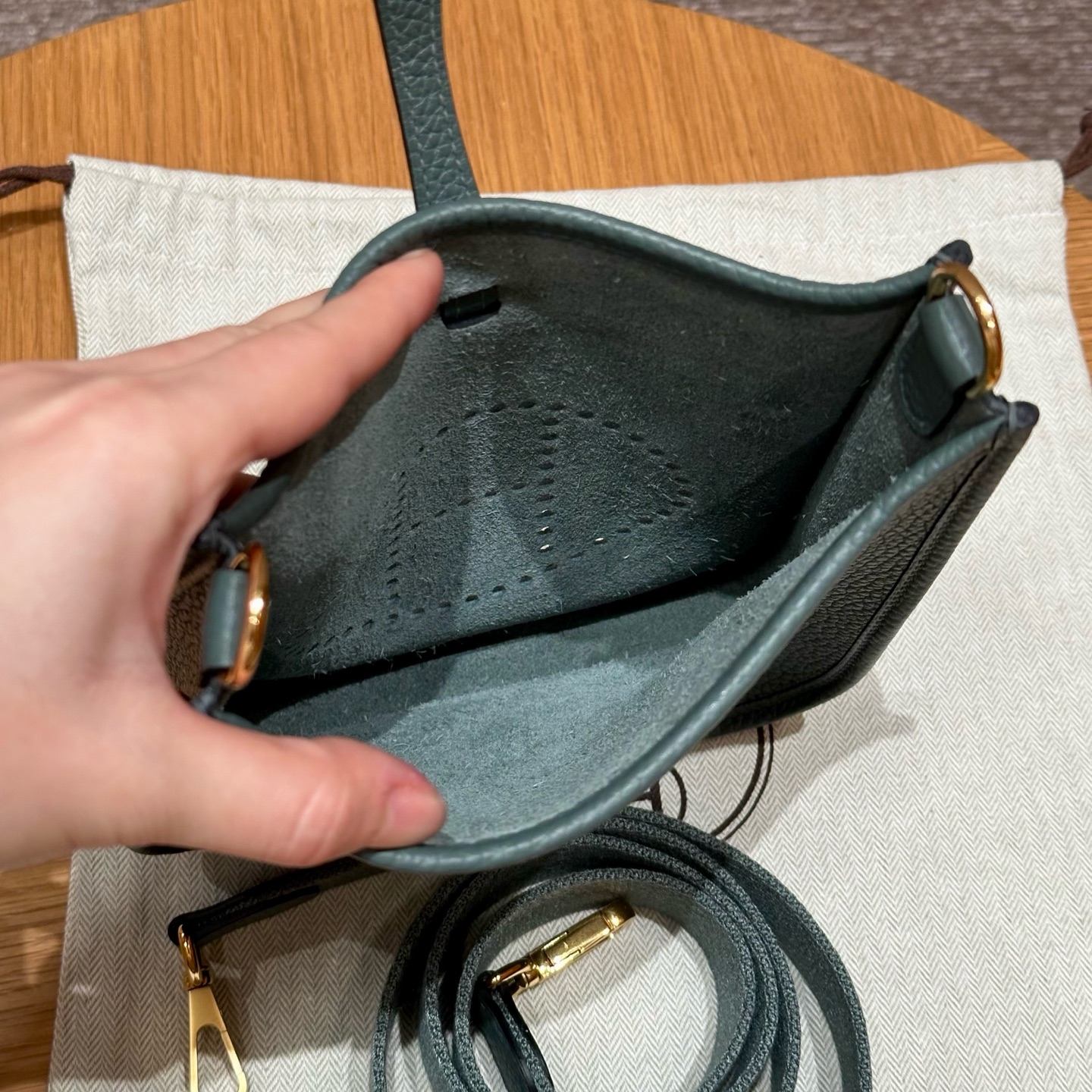 Hermès  Evelyne 16 Vert Amanda  Clemence