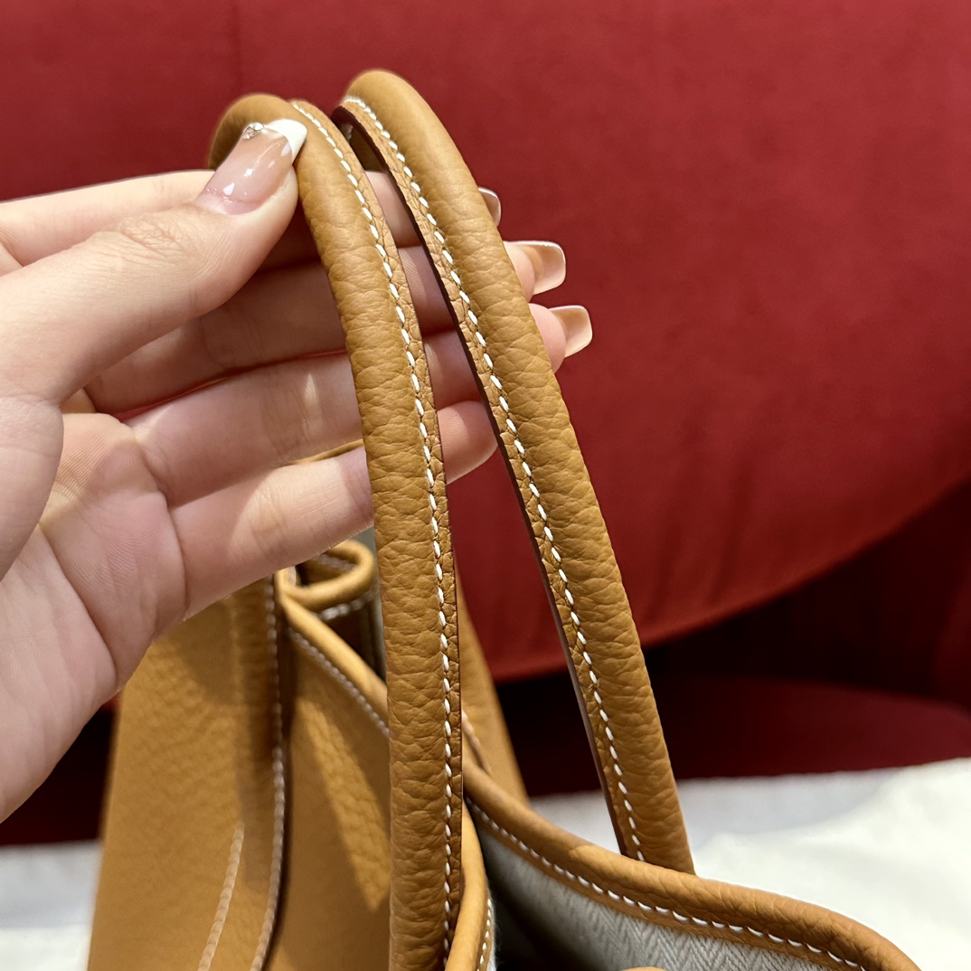 Hermès  Garden party 30  Taffy gold Clemence