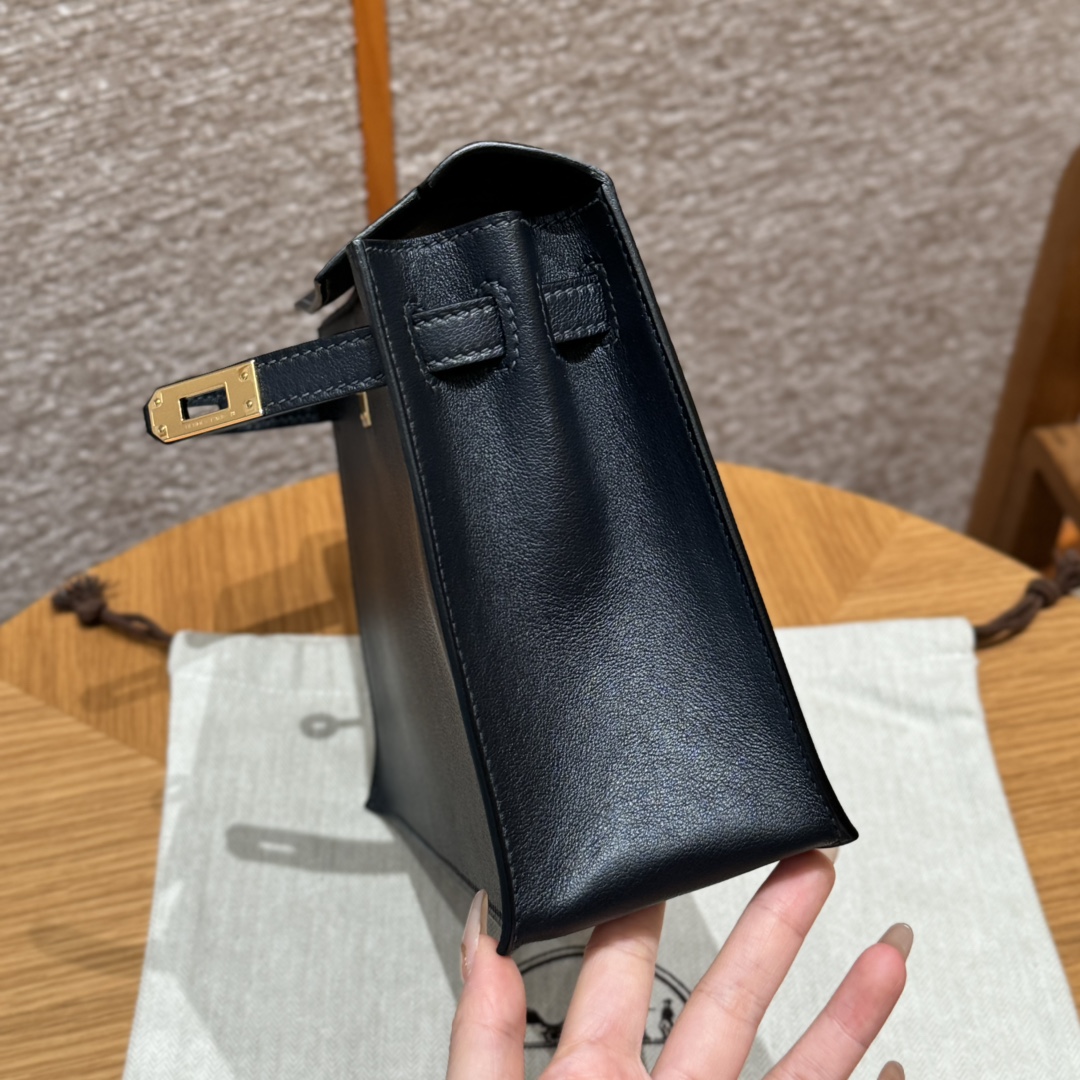 Hermès Kelly danse 22 Blue Nuit Swift