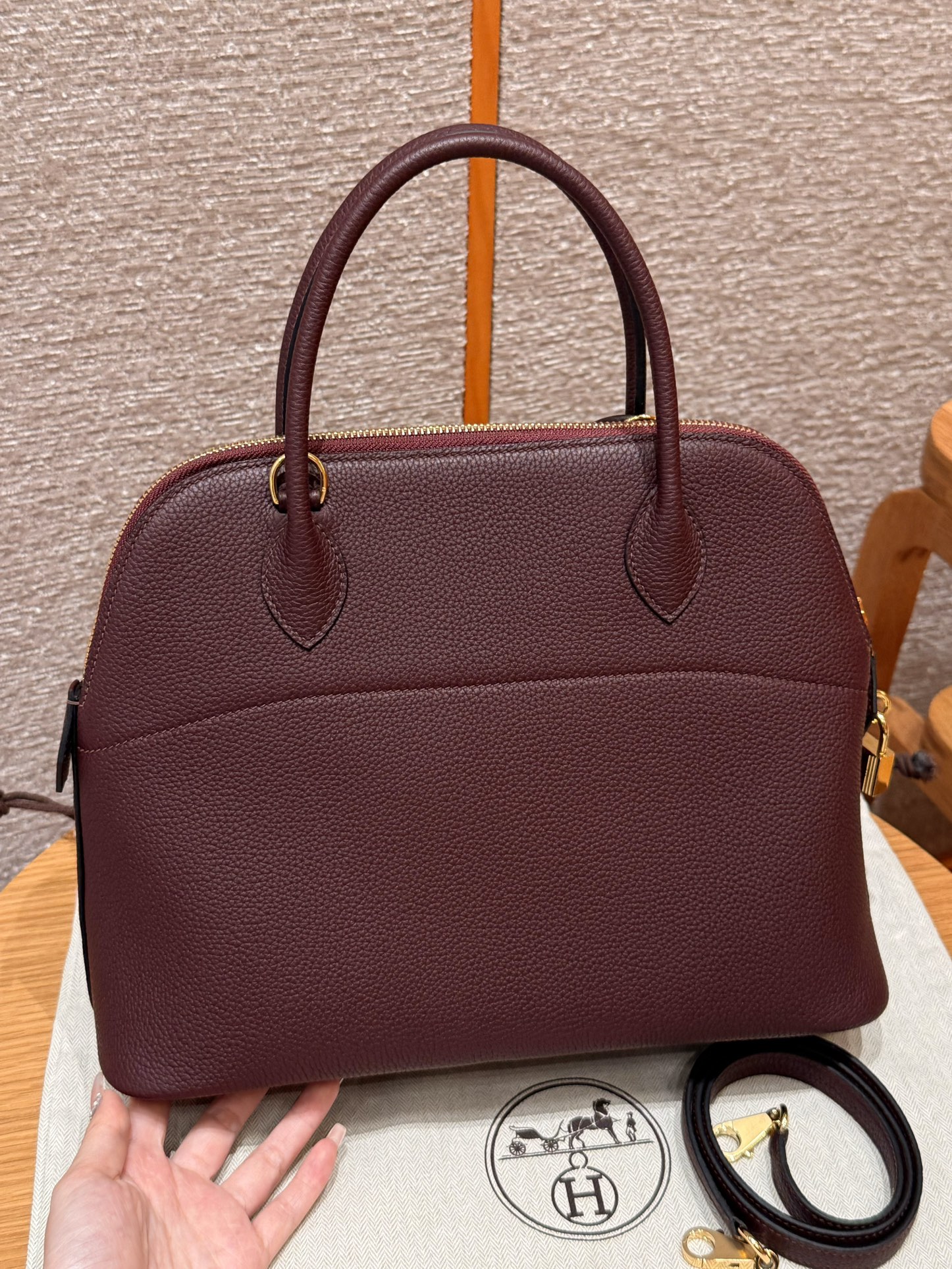 Hermès Bolide 31  Rouge H  Togo