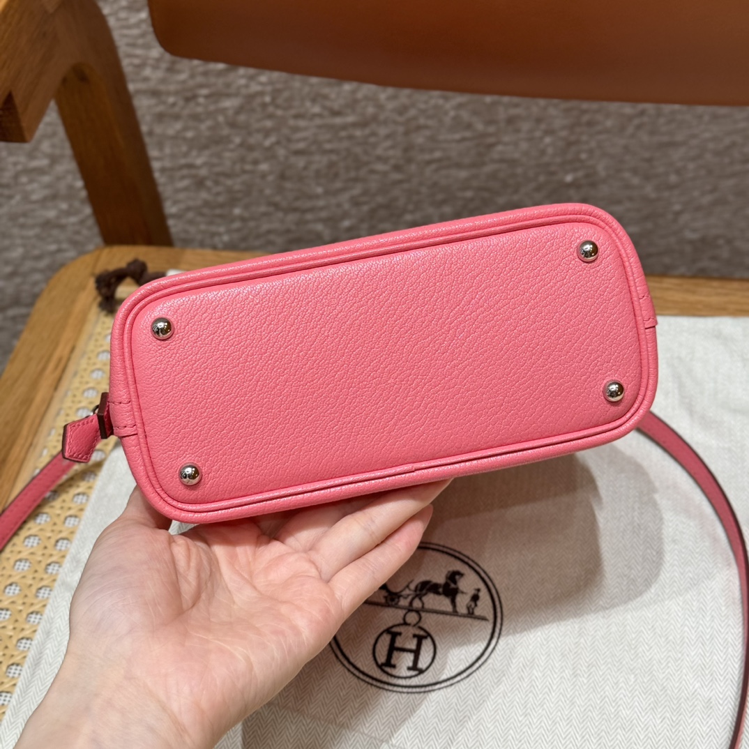 Hermès Bolide 21 Rose azalee Chever