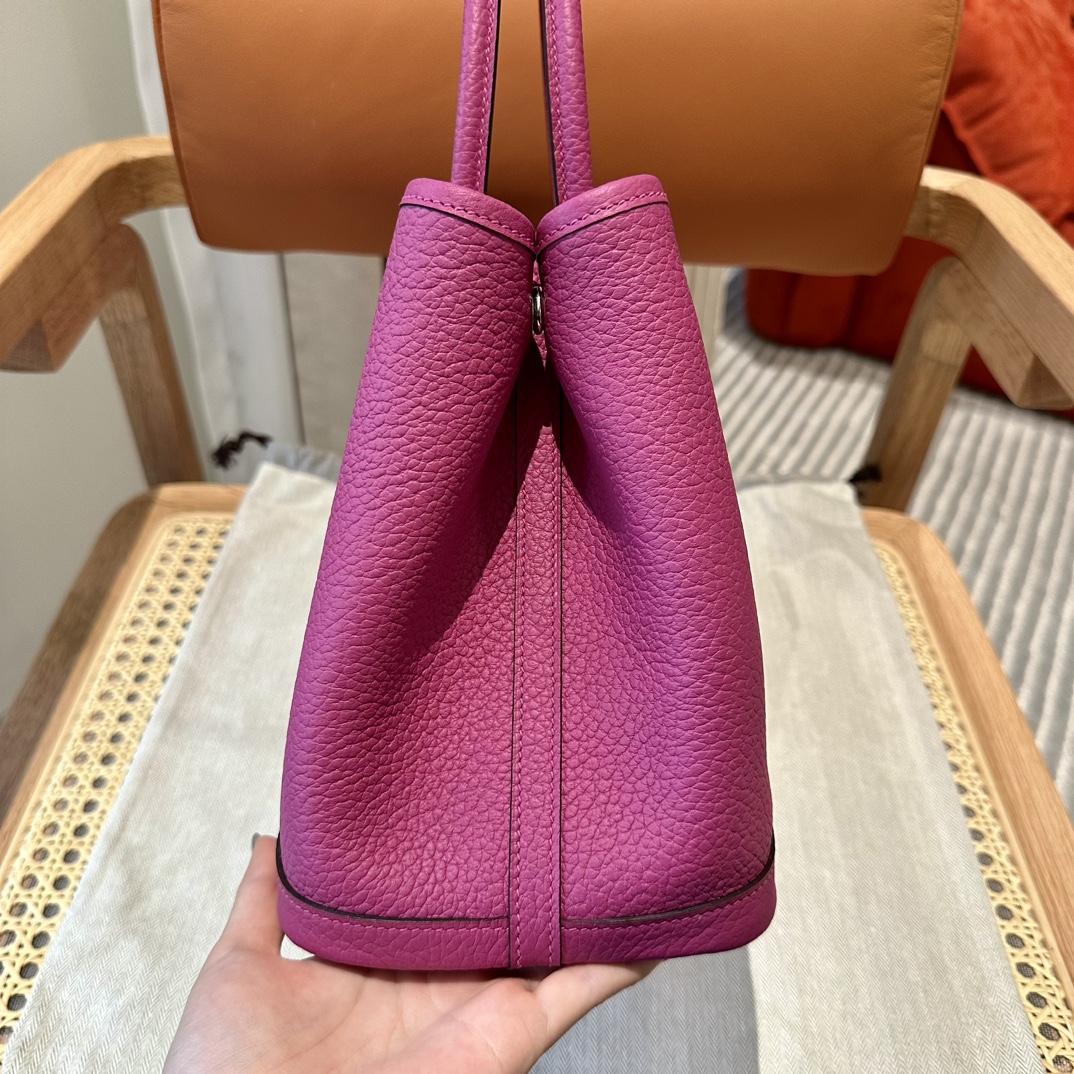 Hermès Garden party 30cm Rose purple Clemence