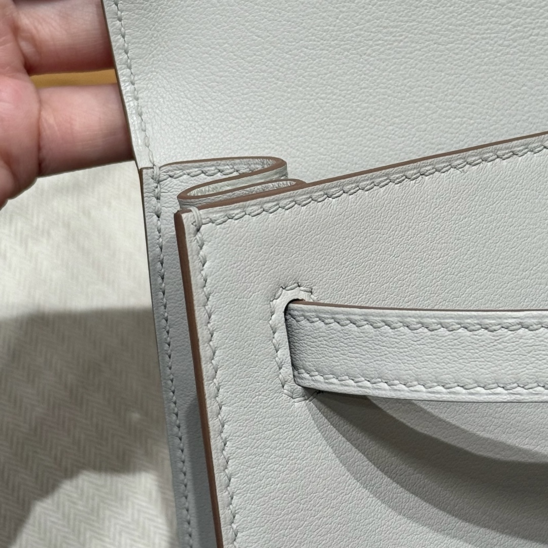 Hermès Kelly danse 22 Pearl Gray Swift