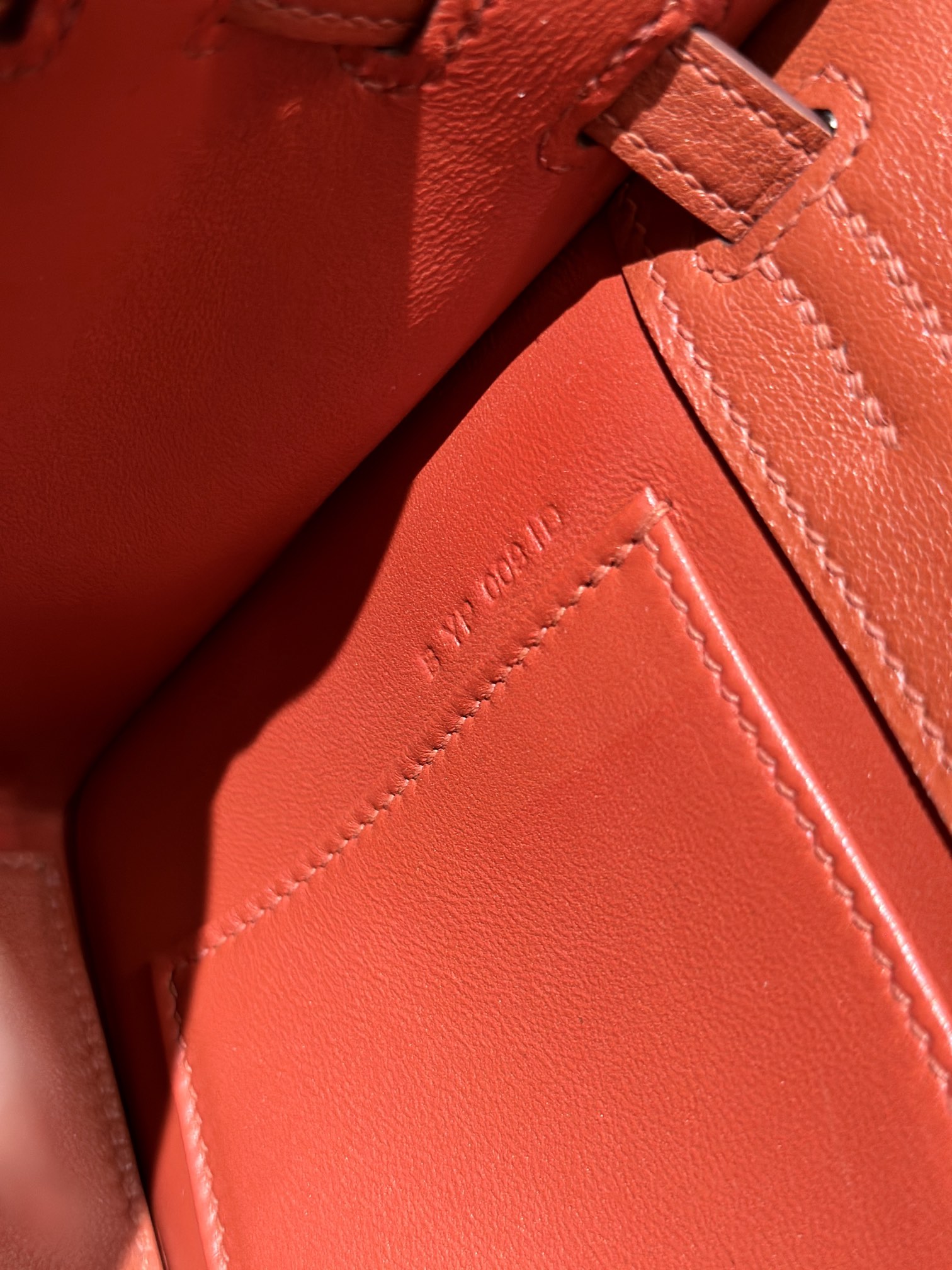 Hermès Kelly danse 22  Brique Swift