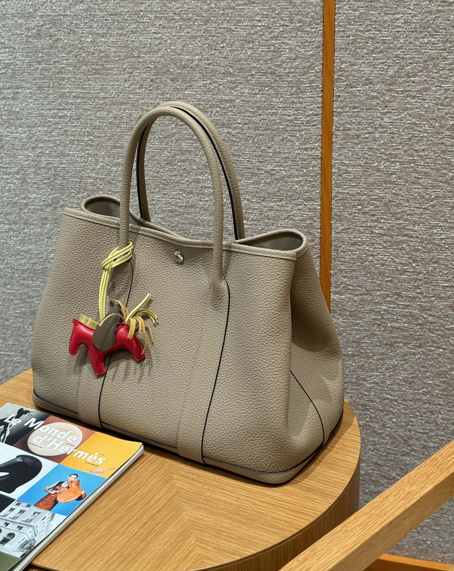 Hermès  Garden party 36 Gris tourtelle Ntogo