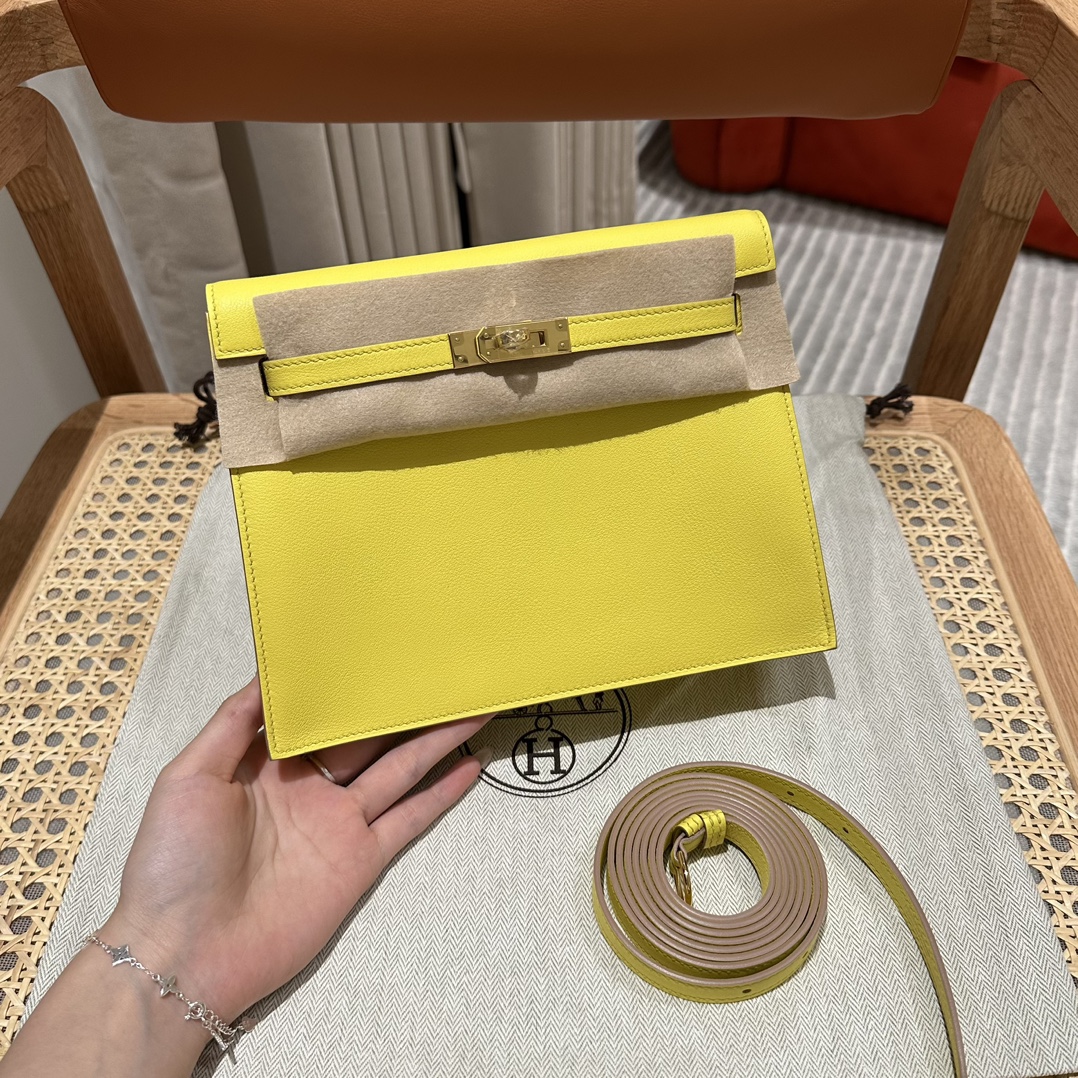 Hermès Kelly danse 22 Lime Swift