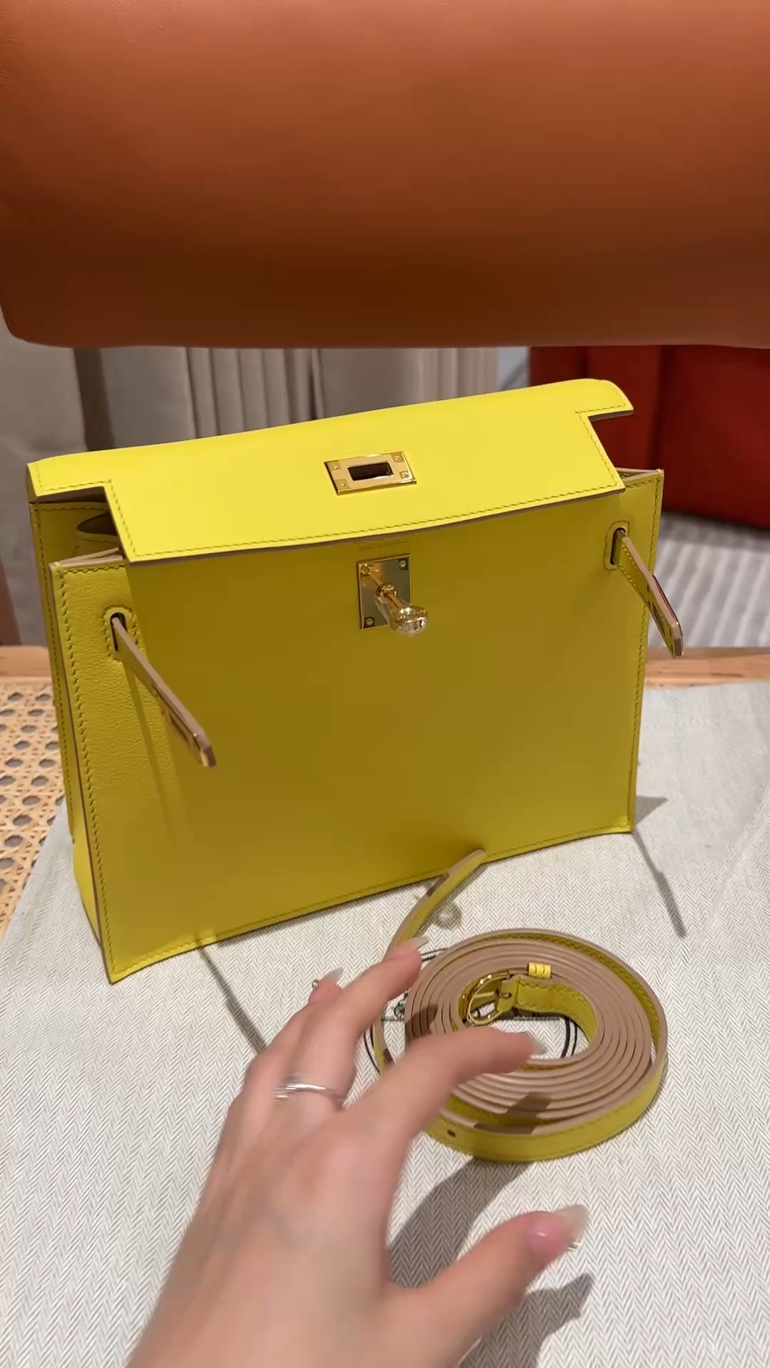 Hermès Kelly danse 22 Lime Swift