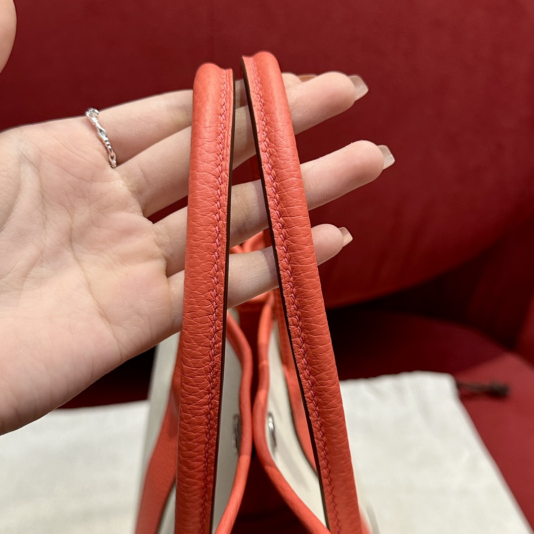 Hermès  Garden party 30 Texas pink  Canbas and Negonda