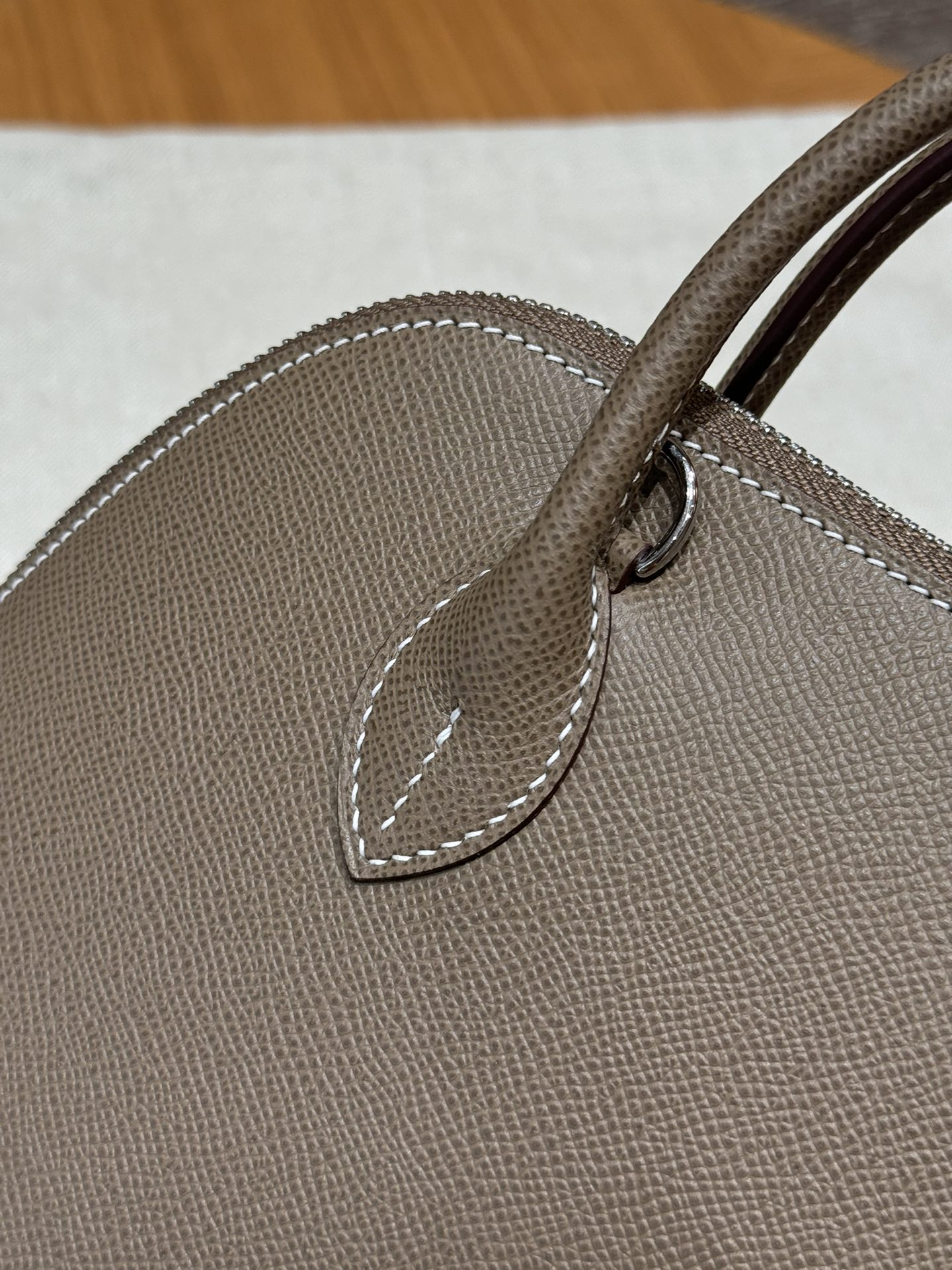 Hermès Bolide 25 Etoupe Epsom