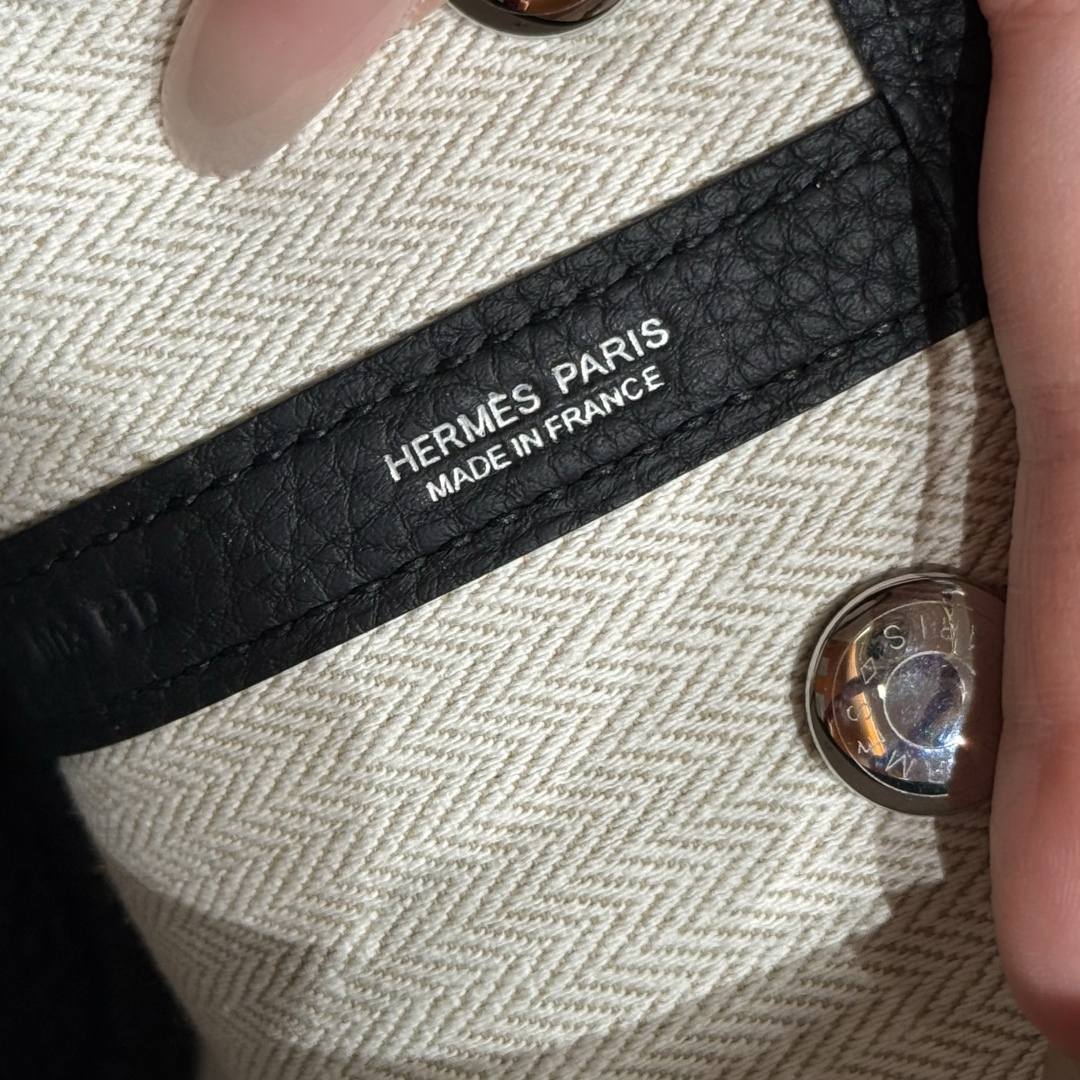 Hermès  Garden party 23  Noir Ntogo