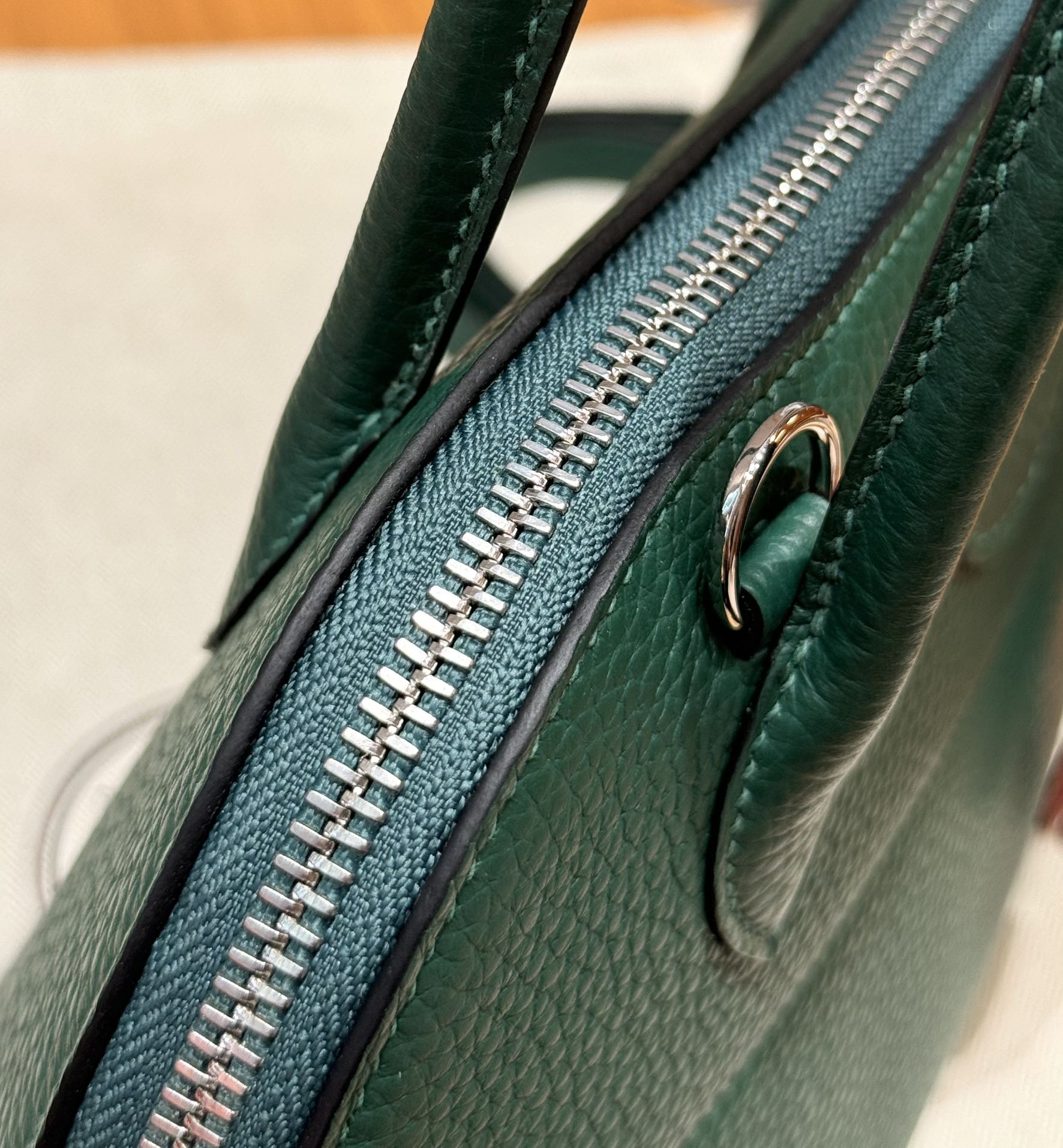Hermès Bolide 27 Malachite Clemence