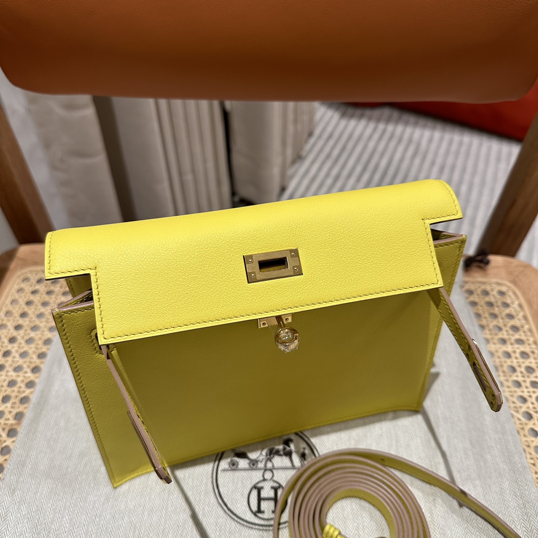 Hermès Kelly danse 22 Lime Swift