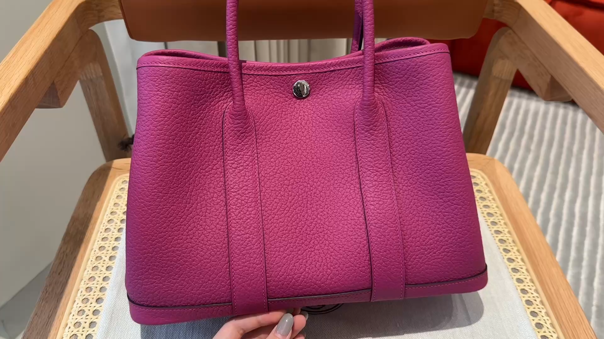 Hermès Garden party 30cm Rose purple Clemence