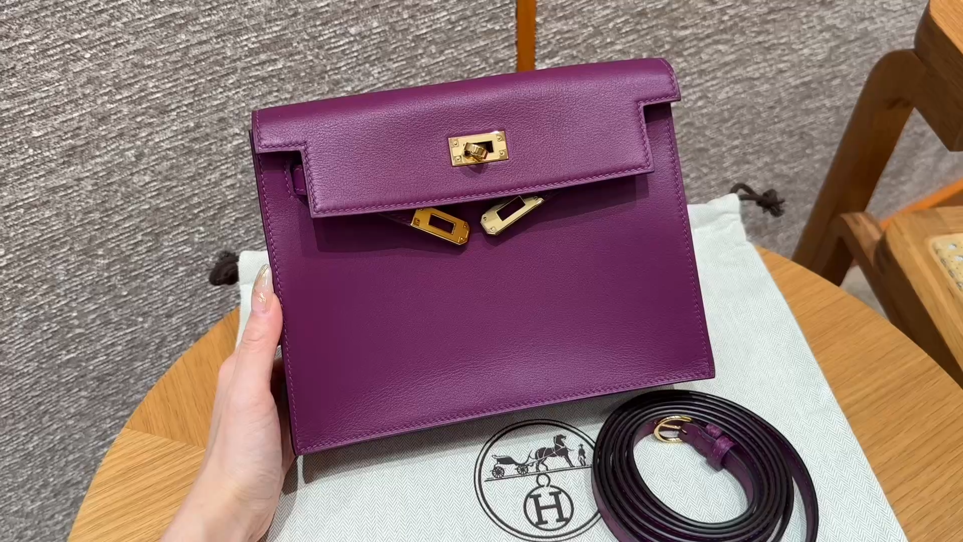 Hermès Kelly danse 22 Anemone Swift