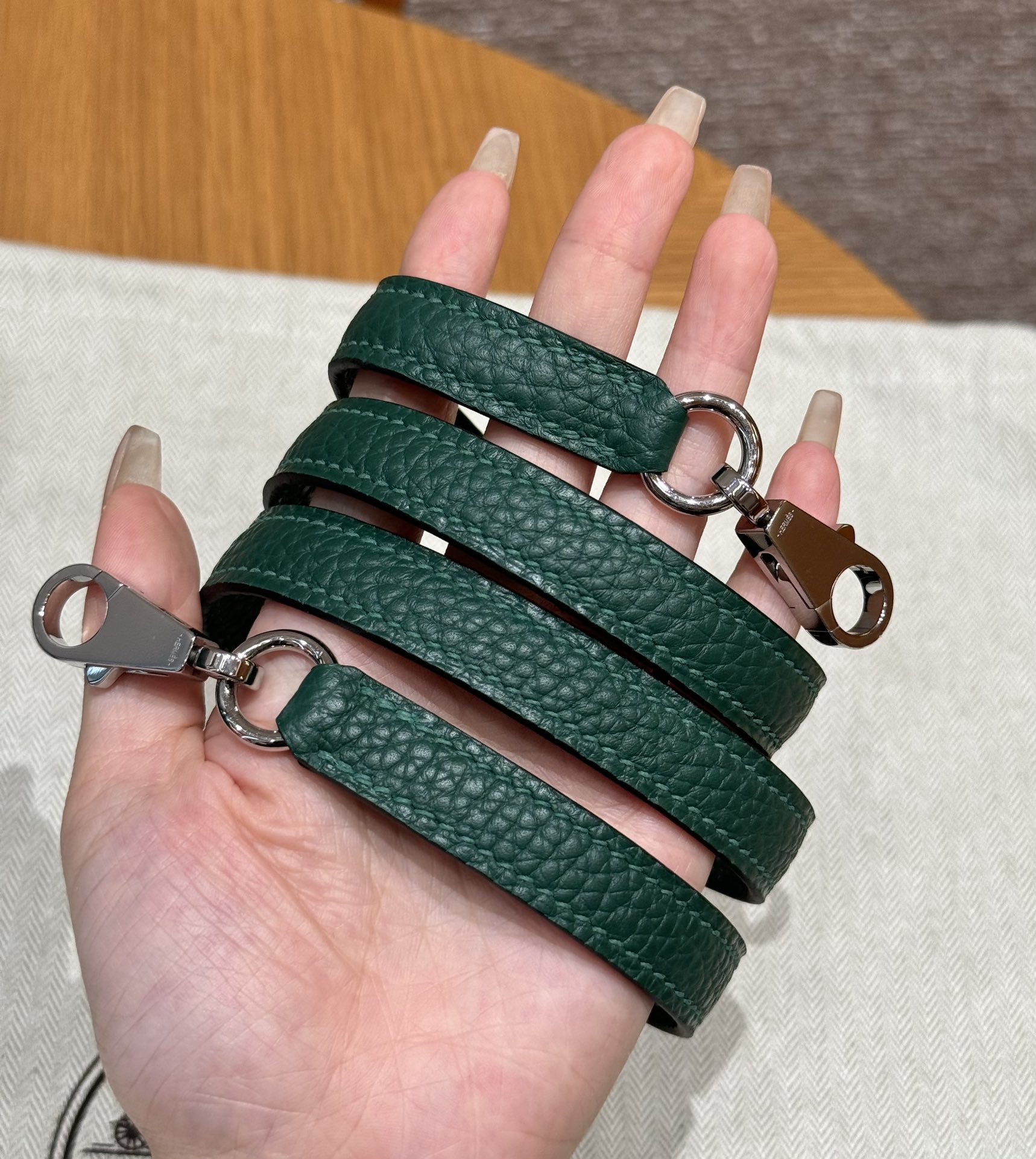 Hermès Bolide 27 Malachite Clemence