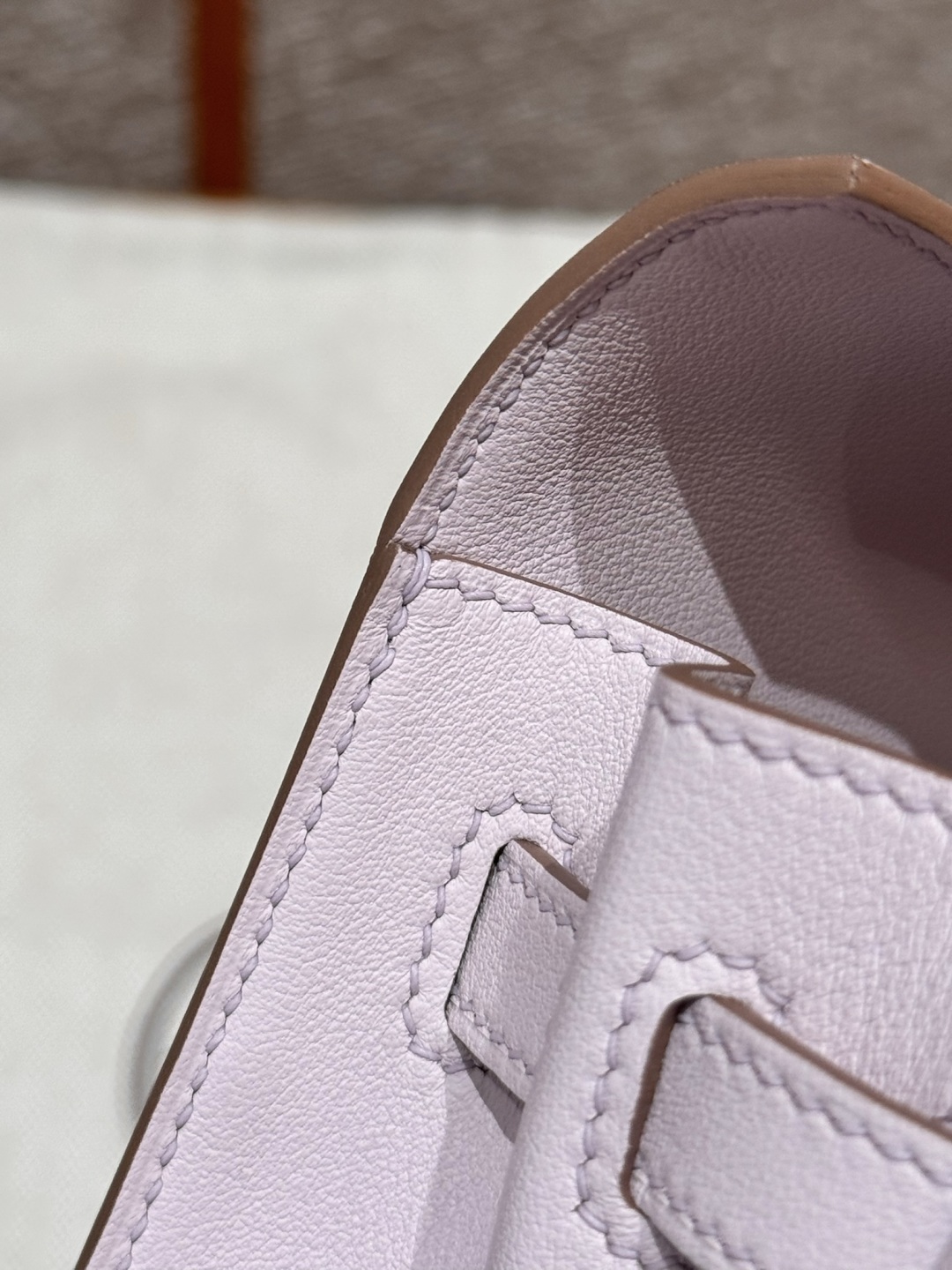 Hermès Kelly danse 22  Mauve pale Swift