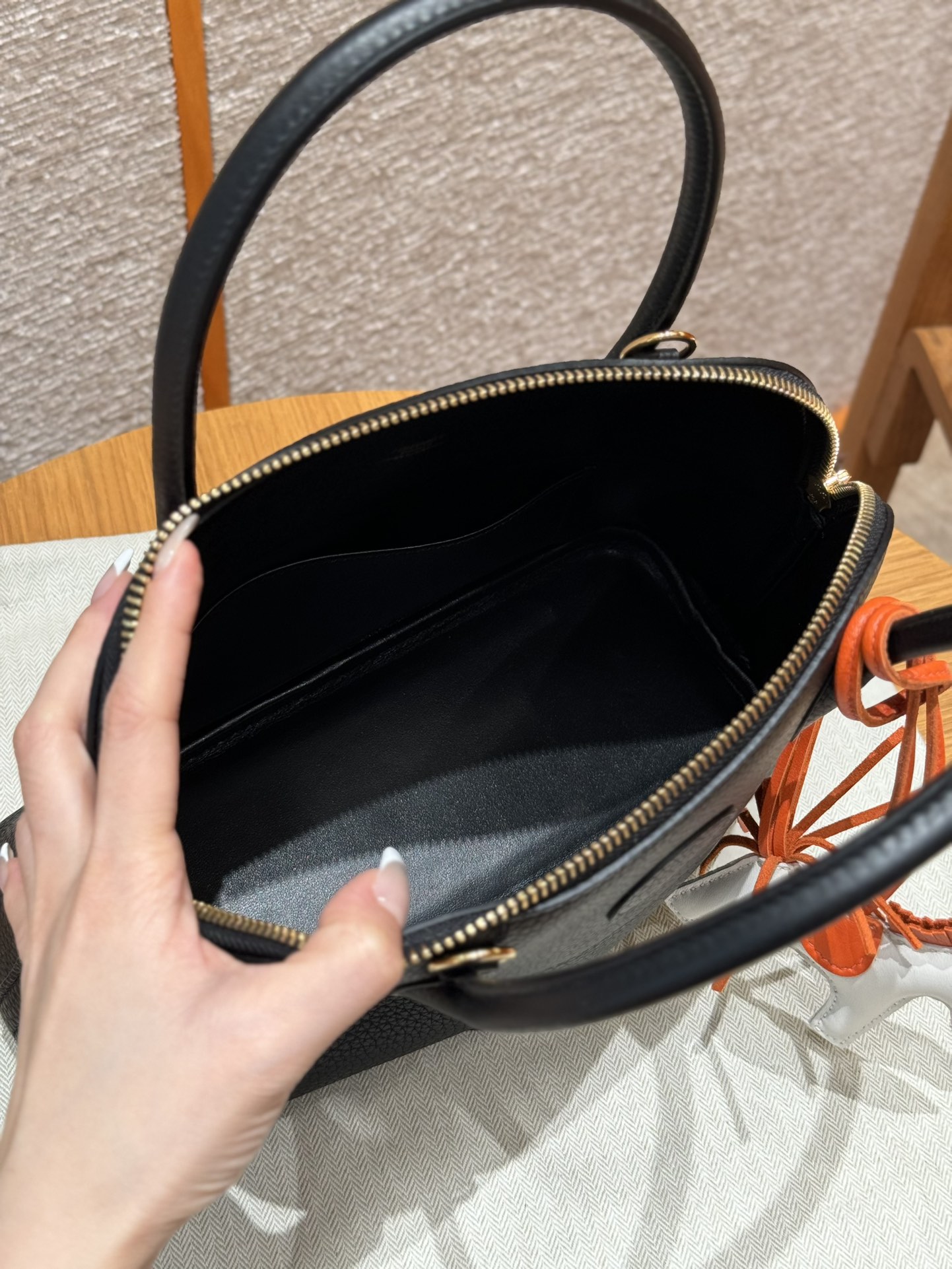 Hermès Bolide 27  Noir Clemence